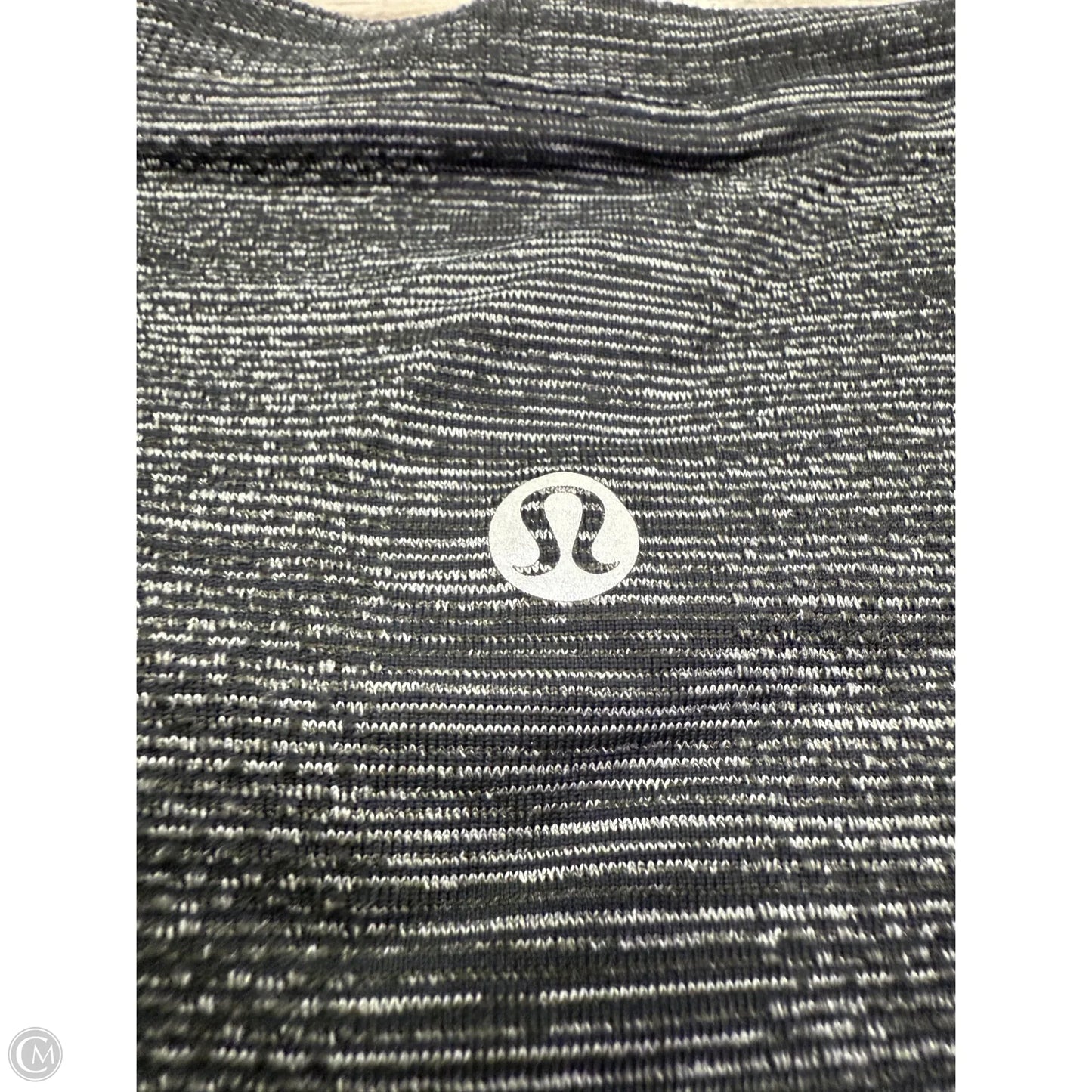 Athletic Top Short Sleeve By Lululemon In Black, Size: M