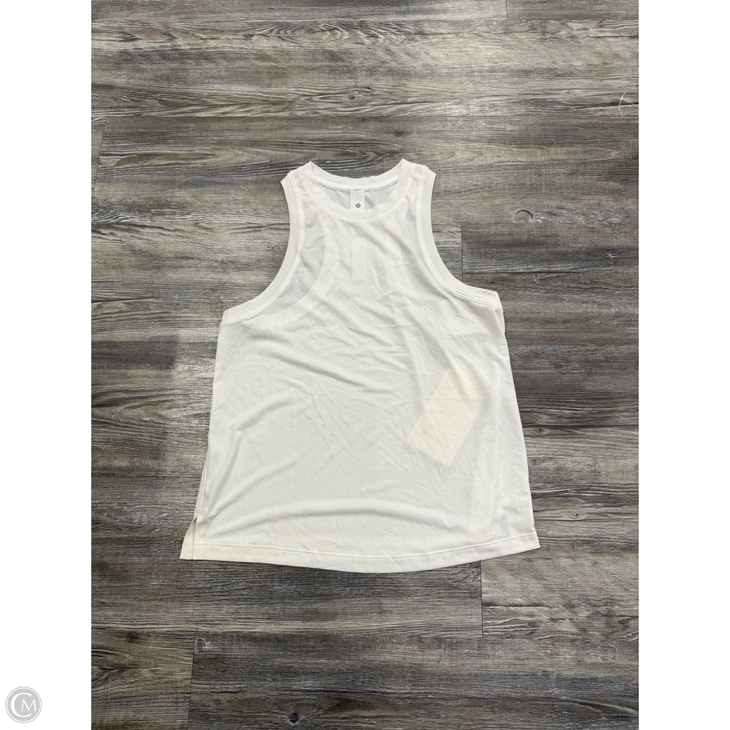 Athletic Tank Top By Lululemon In White, Size: 4