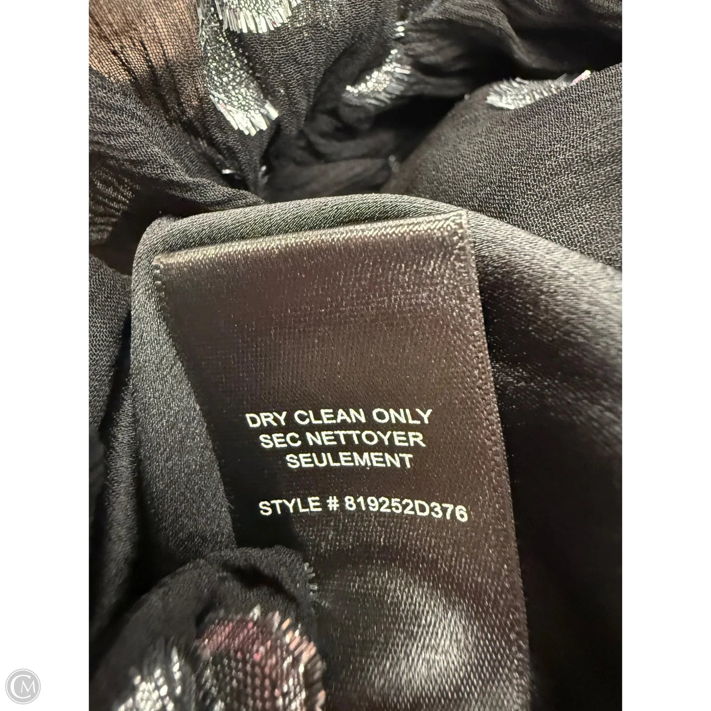 Dress Casual Short By Rebecca Taylor In Black & Silver, Size: 10