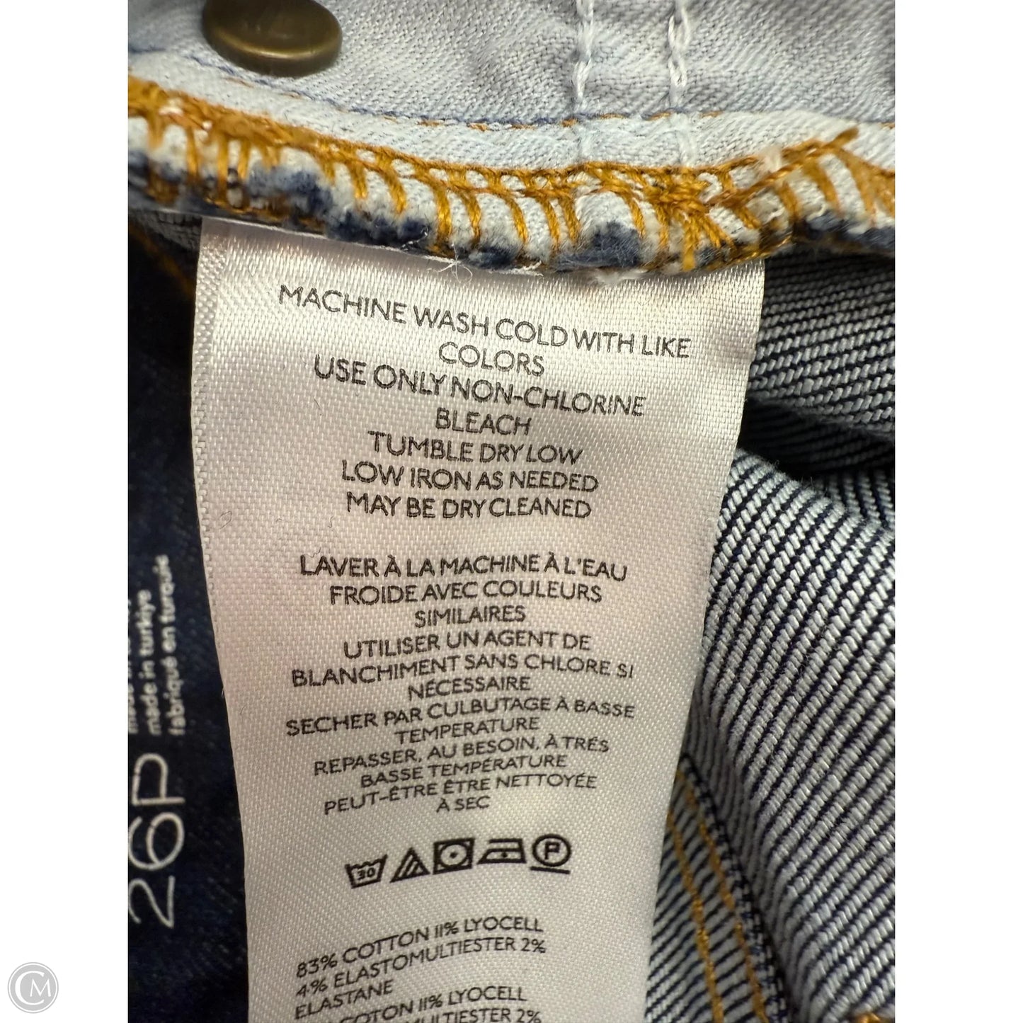 Jeans Cropped By Pilcro In Blue Denim, Size: 2p