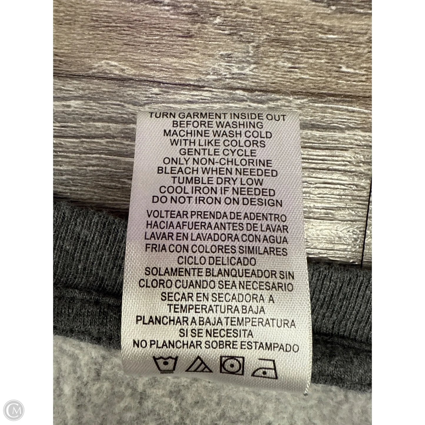 Sweatshirt Crewneck By Clothes Mentor In Grey, Size: Xl