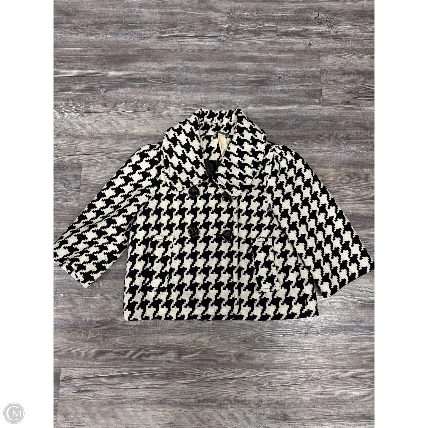 Jacket Other By Priorities In Black & Cream, Size: S