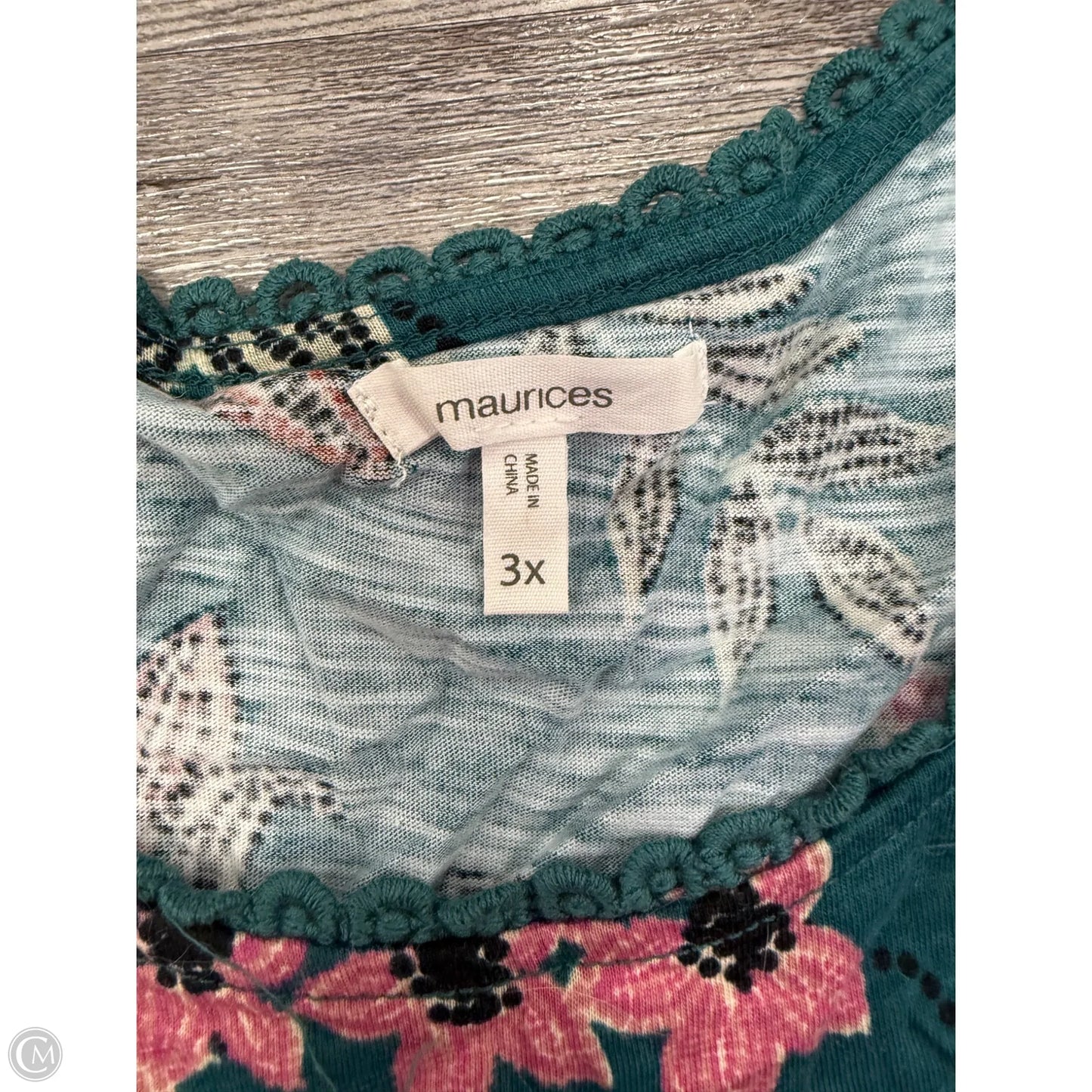 Top Sleeveless By Maurices In Teal, Size: 3x