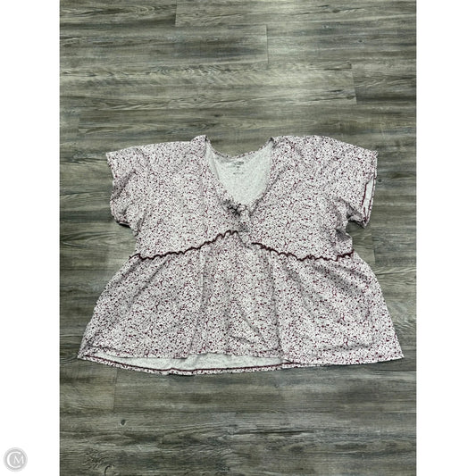 Top Short Sleeve By Torrid In Floral Print, Size: 4x