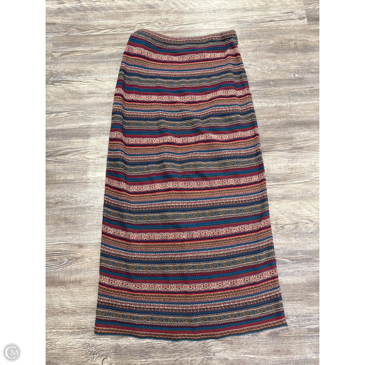 Skirt Maxi By Peruvian Connection In Red & Tan, Size: M