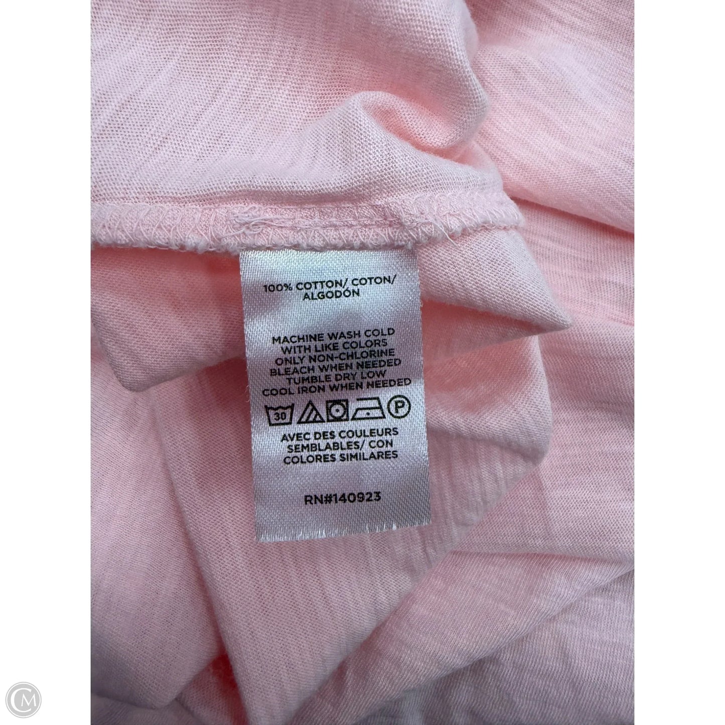 Top Short Sleeve By Loft In Pink, Size: S