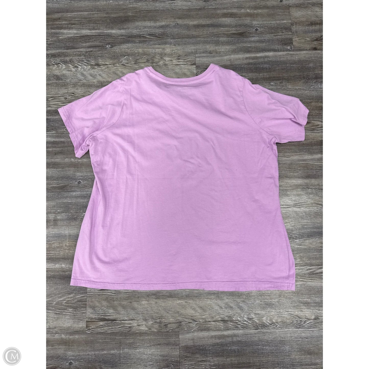 Athletic Top Short Sleeve By Adidas In Purple, Size: 3x