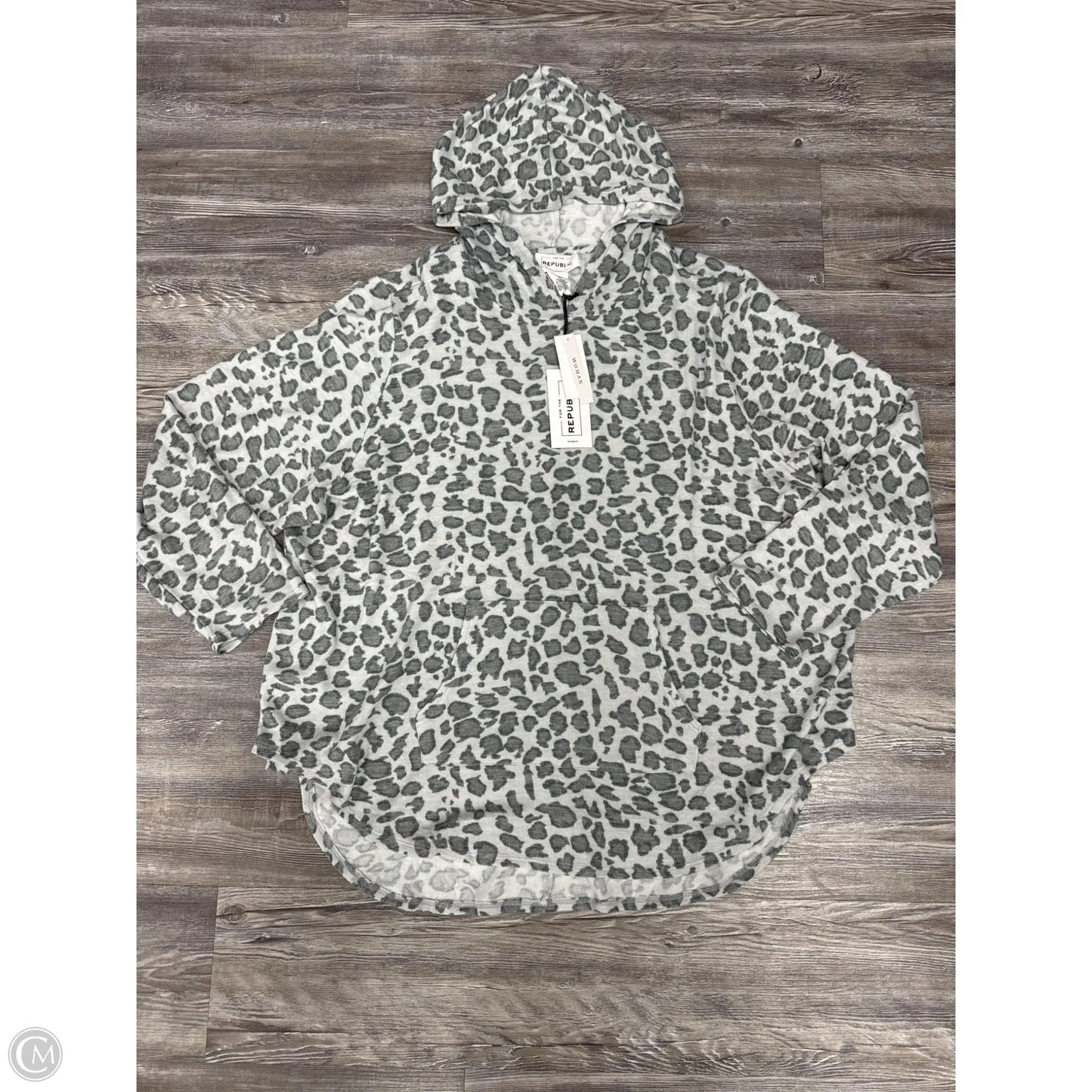 Sweatshirt Hoodie By For The Republic In Animal Print, Size: 3x