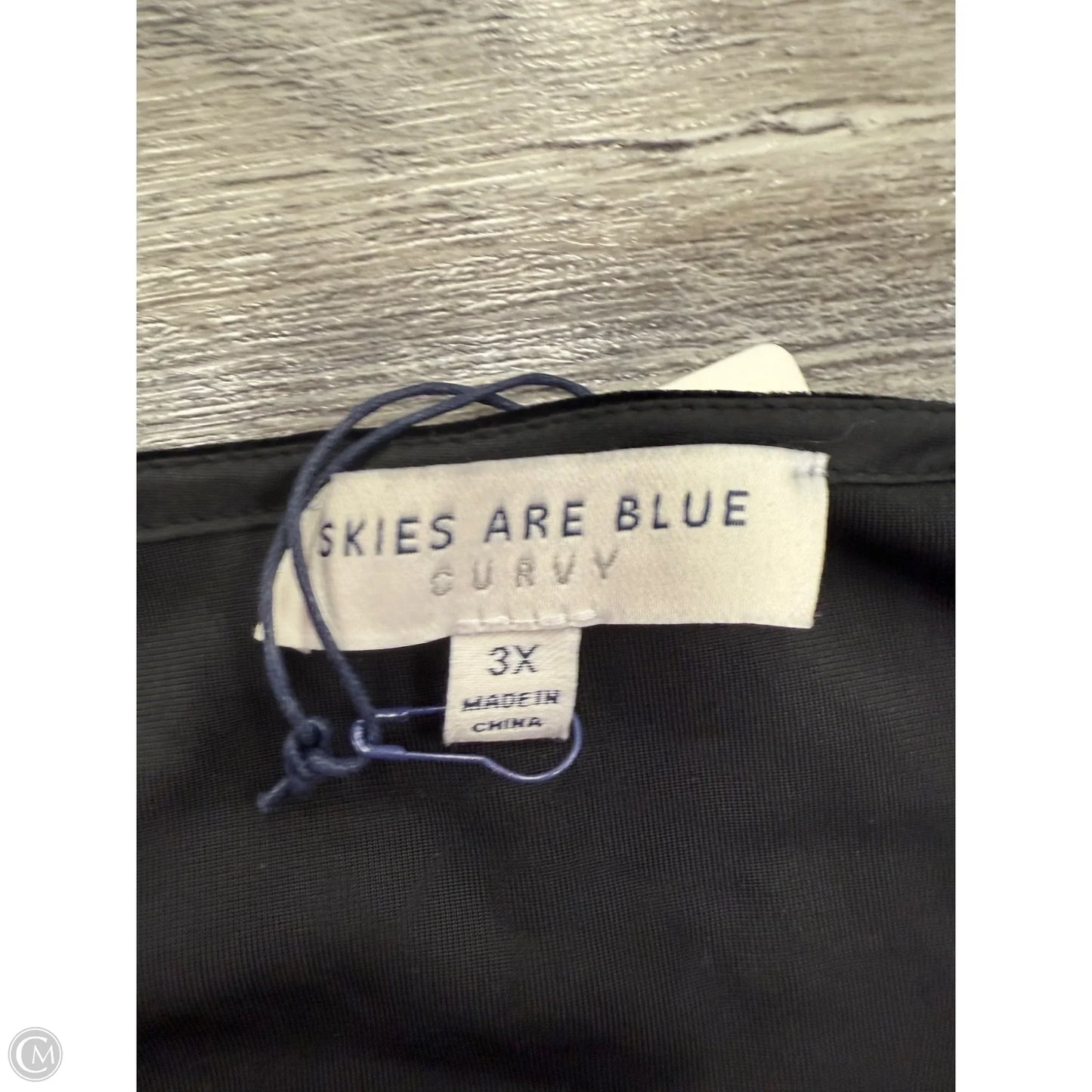 Top Sleeveless By Skies Are Blue In Black, Size: 3x