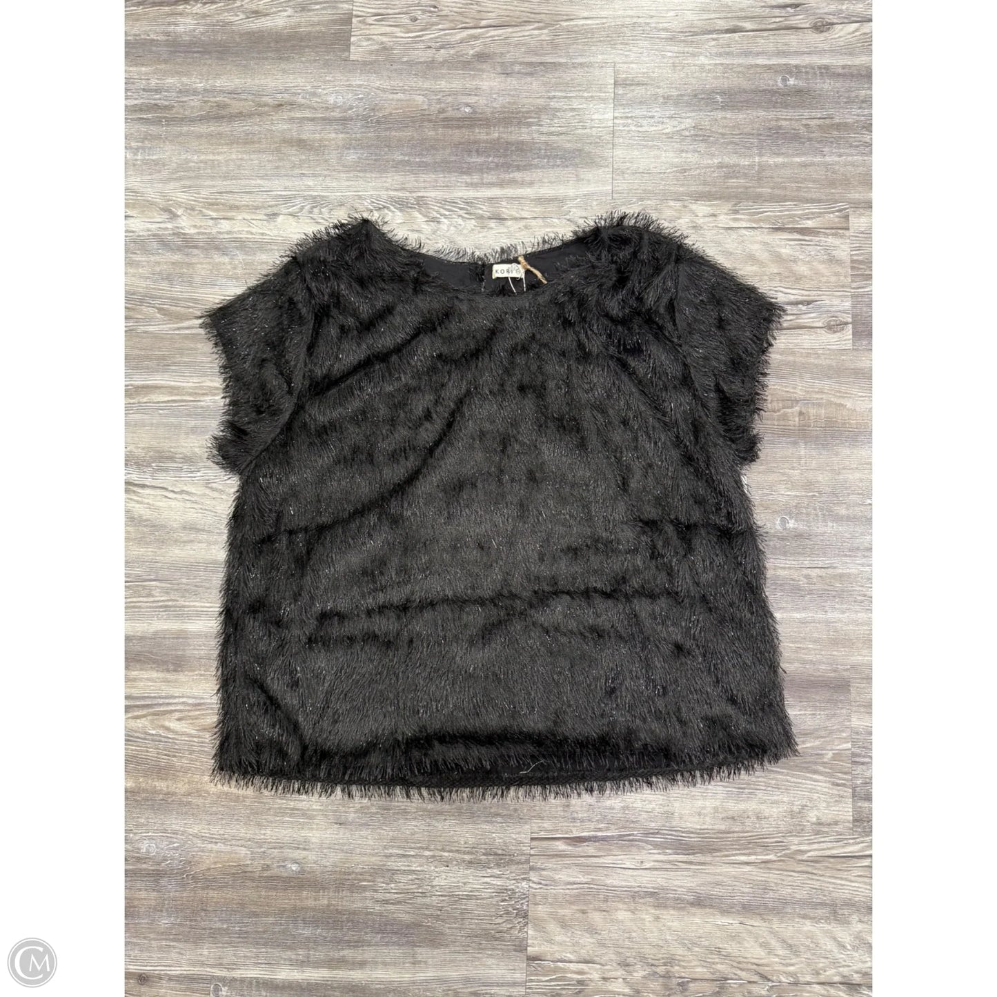 Top Sleeveless By Kori America  In Black, Size: 2x