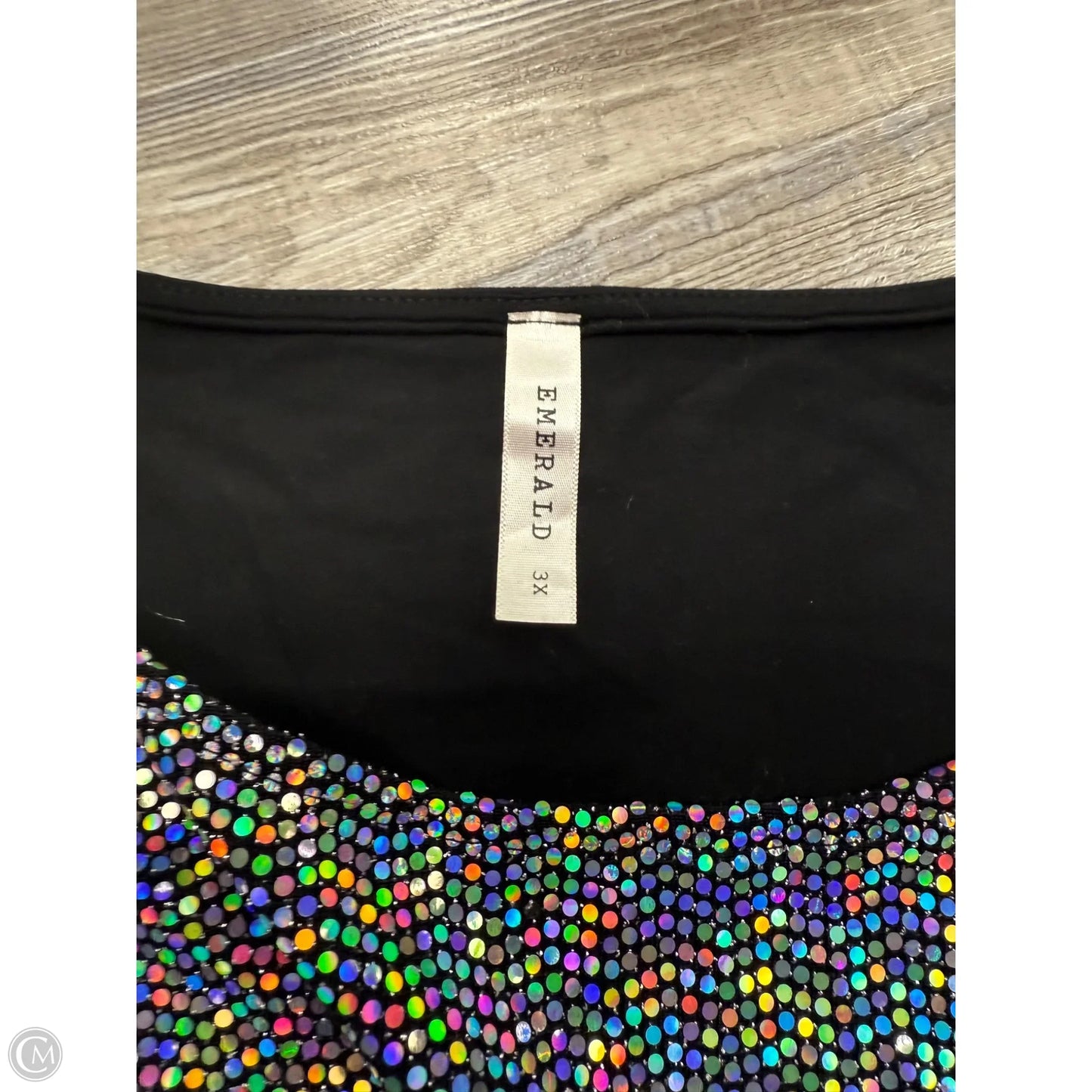 Top Sleeveless By Emerald In Multi-colored, Size: 3x