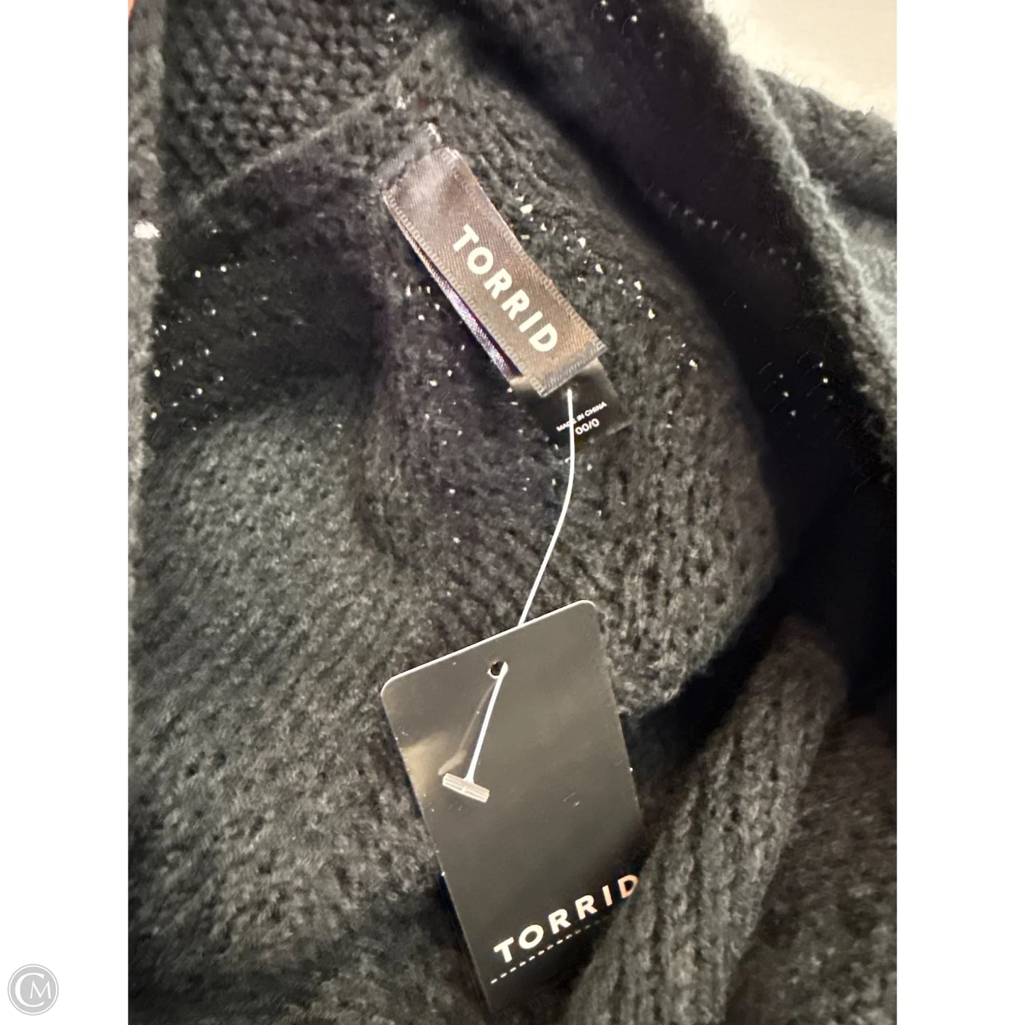 Sweater Cardigan By Torrid In Black, Size: L