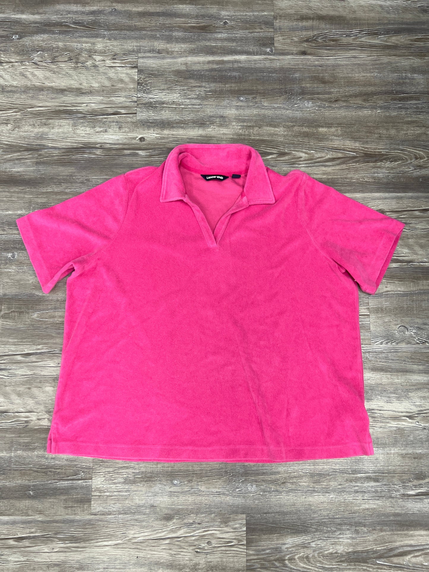 Top Short Sleeve Basic By Lands End Size: 2x