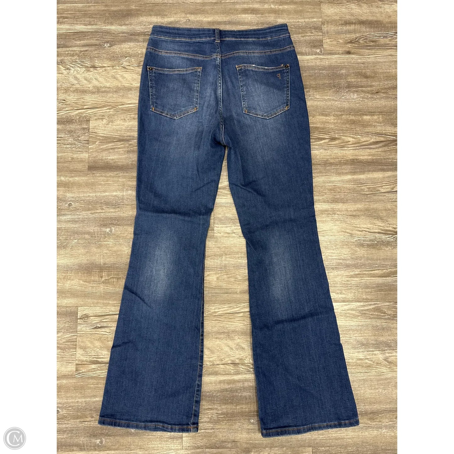 Jeans Flared By Pilcro In Blue Denim, Size: 12