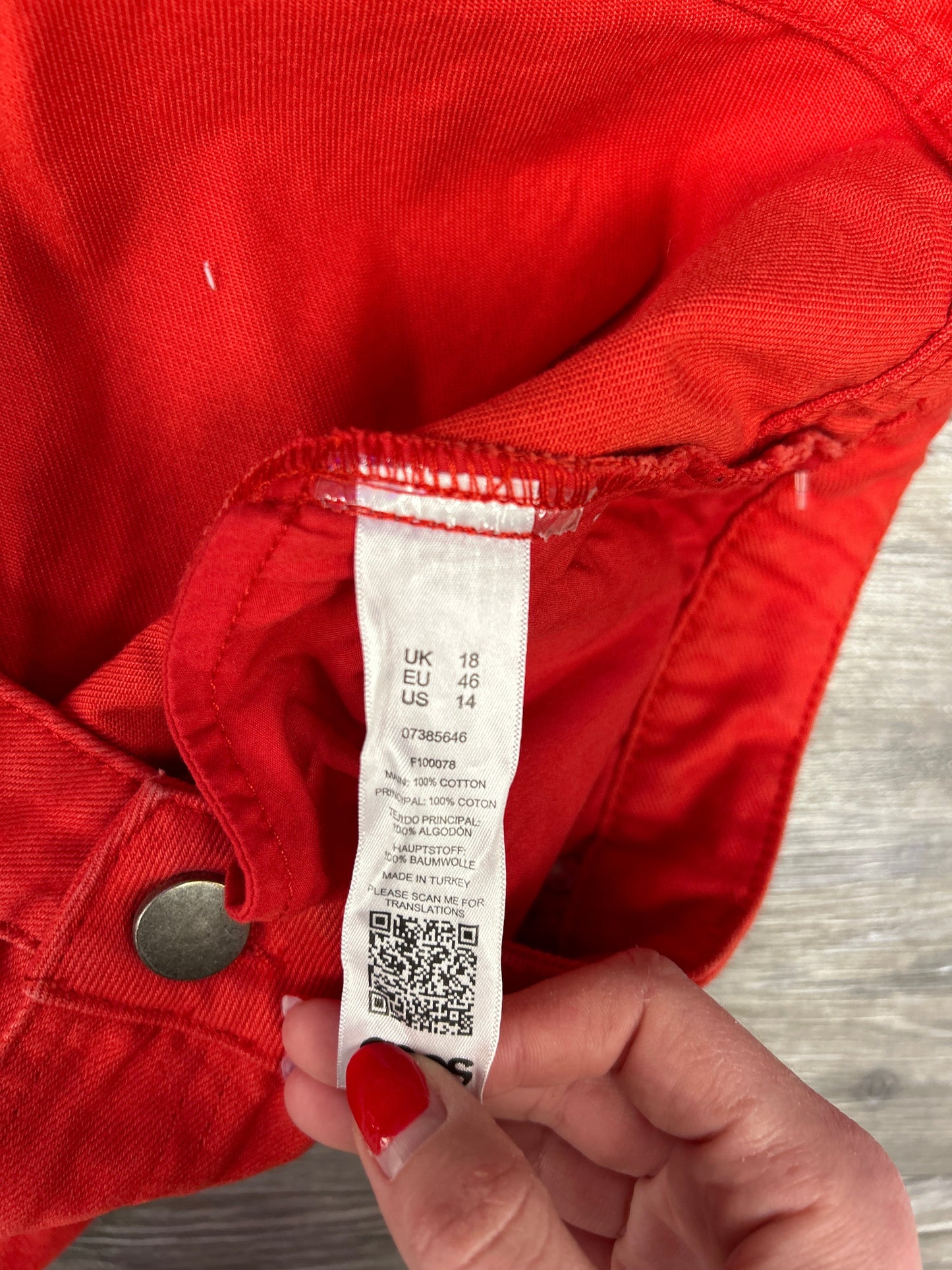 Skirt Mini & Short By Asos In Red, Size: 16