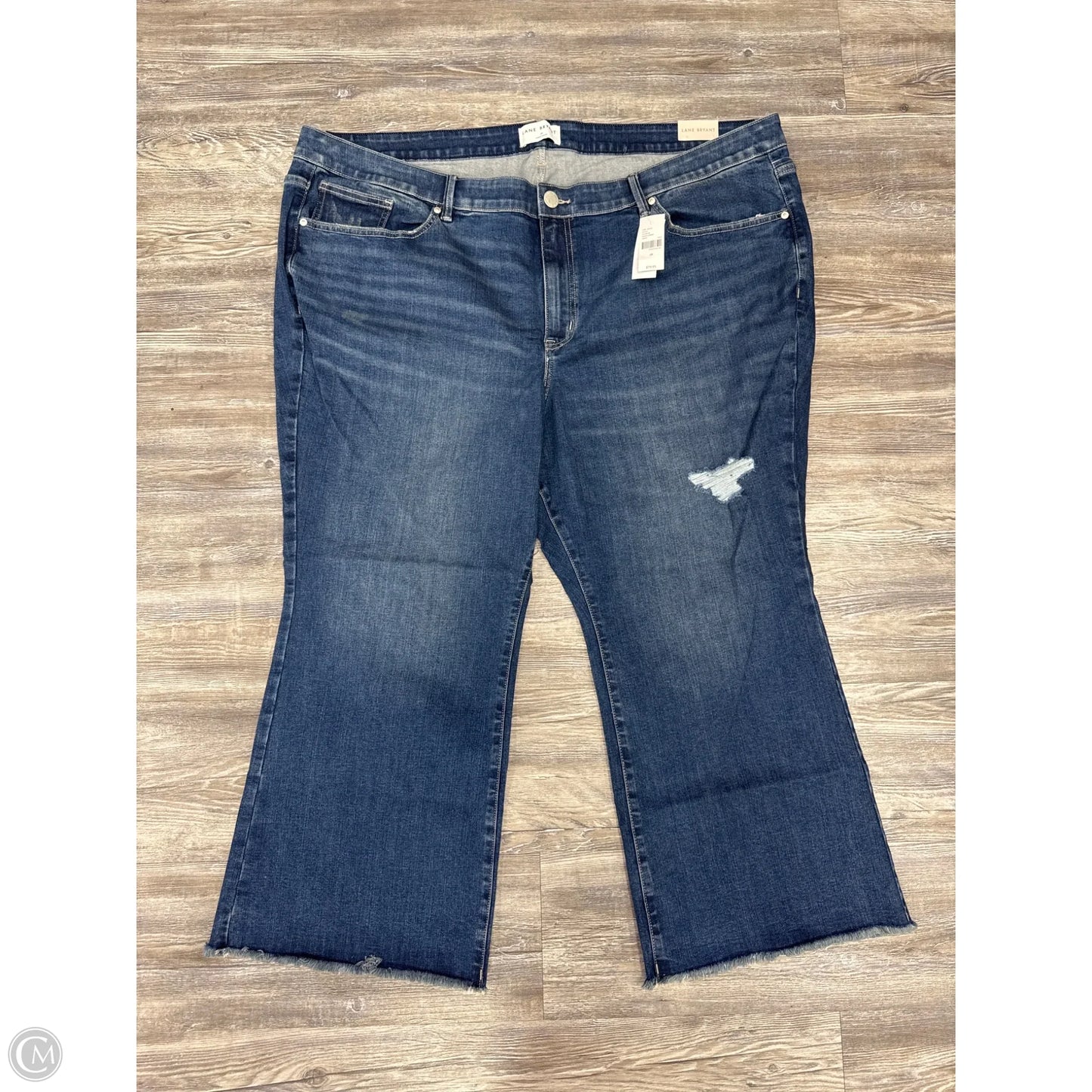 Jeans Flared By Lane Bryant In Blue Denim, Size: 28