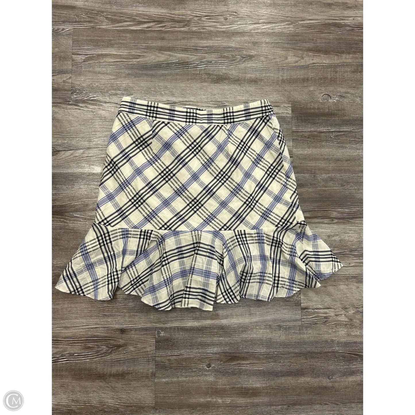 Skirt Designer By Veronica Beard In Plaid Pattern, Size: S