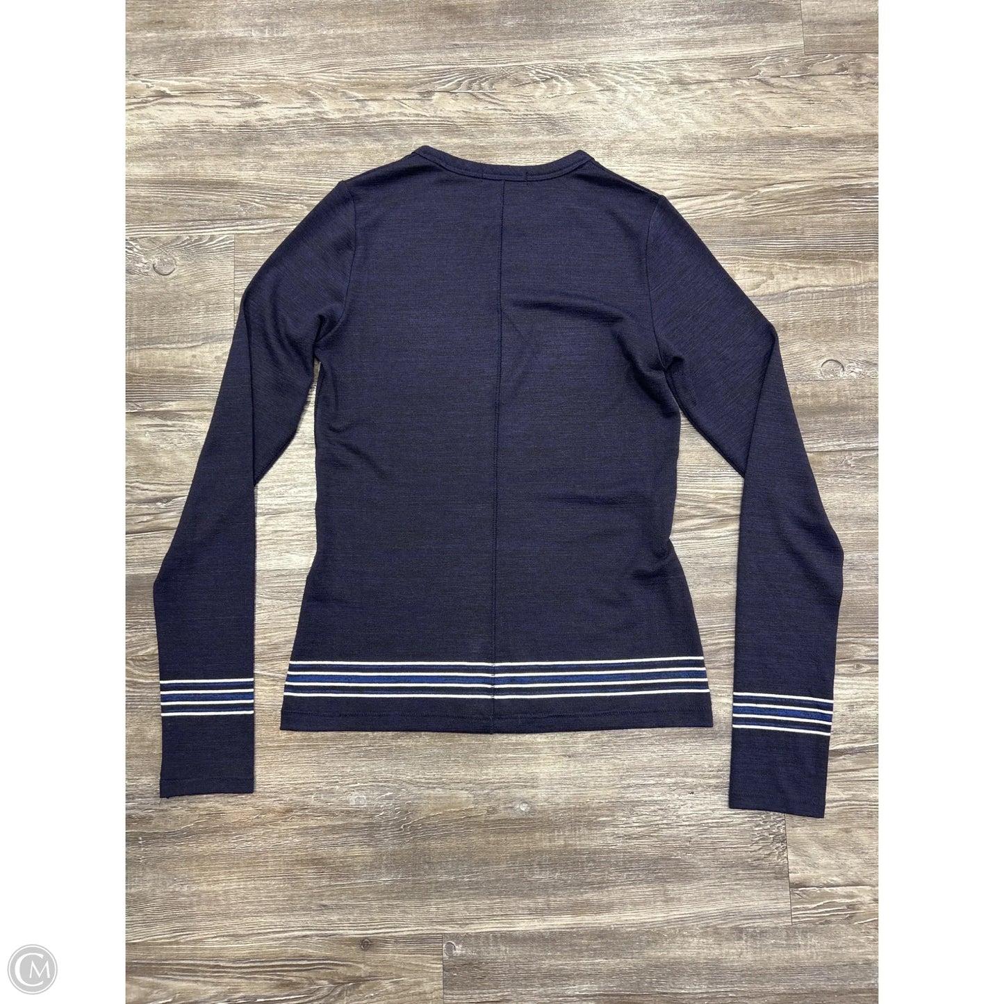 Top Long Sleeve Designer By Rag And Bone In Blue, Size: S