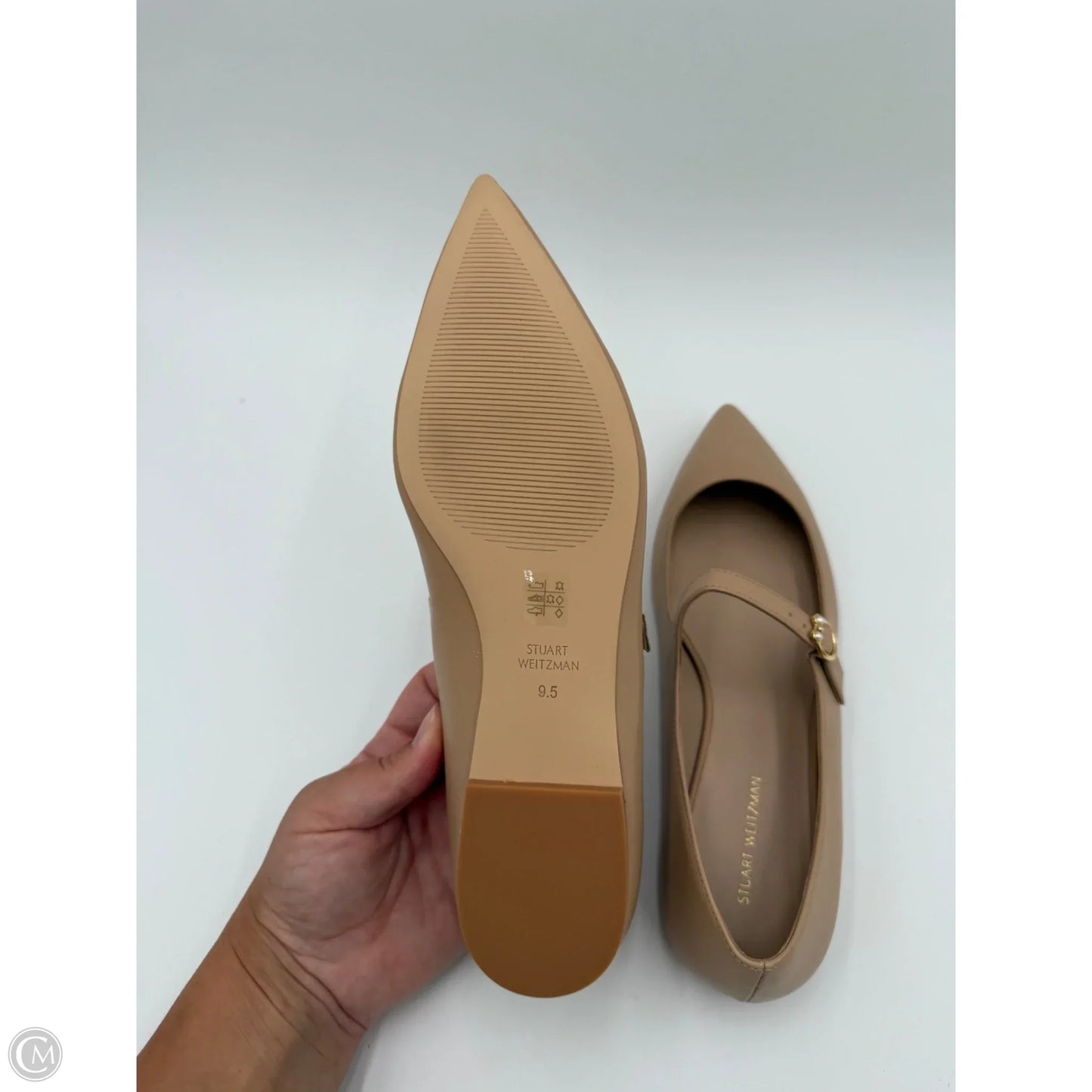 Shoes Designer By Stuart Weitzman In Tan, Size: 9.5