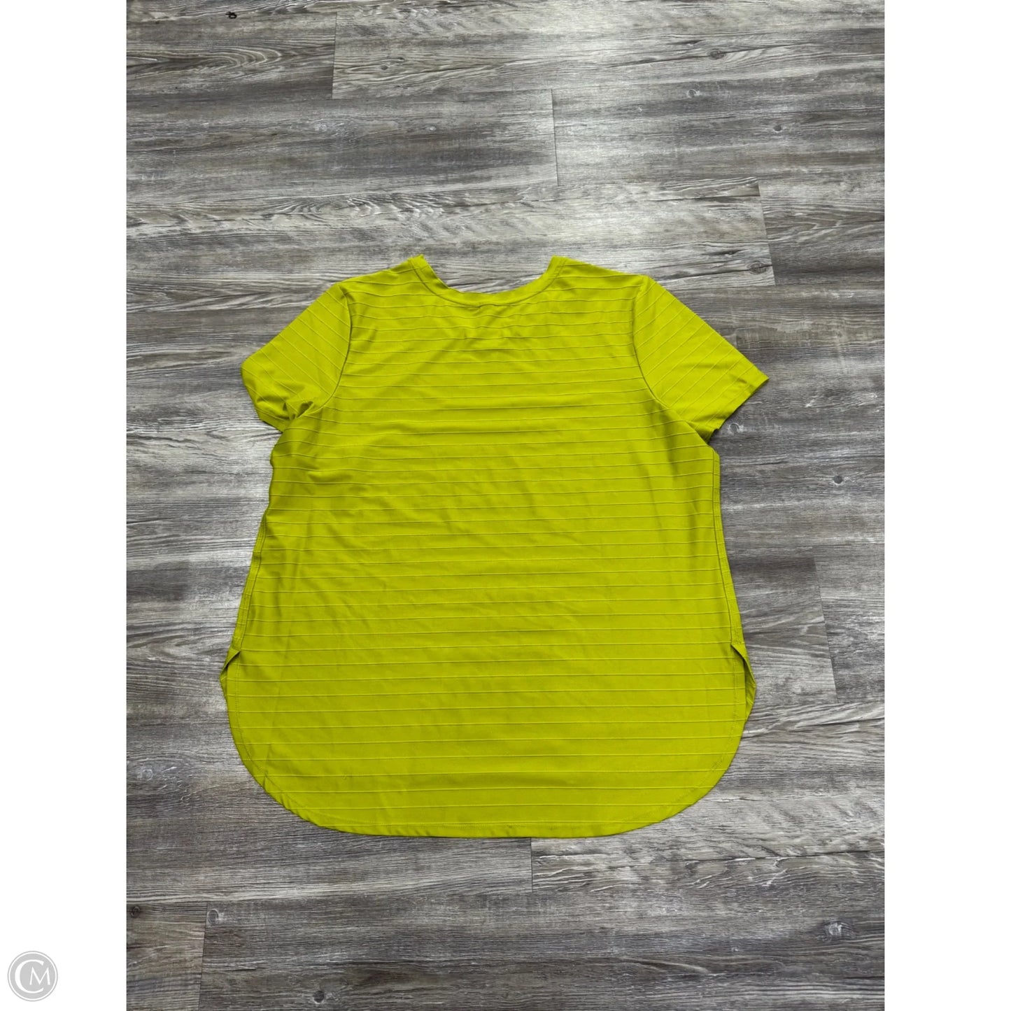 Athletic Top Short Sleeve By Mta Pro In Chartreuse, Size: Xl