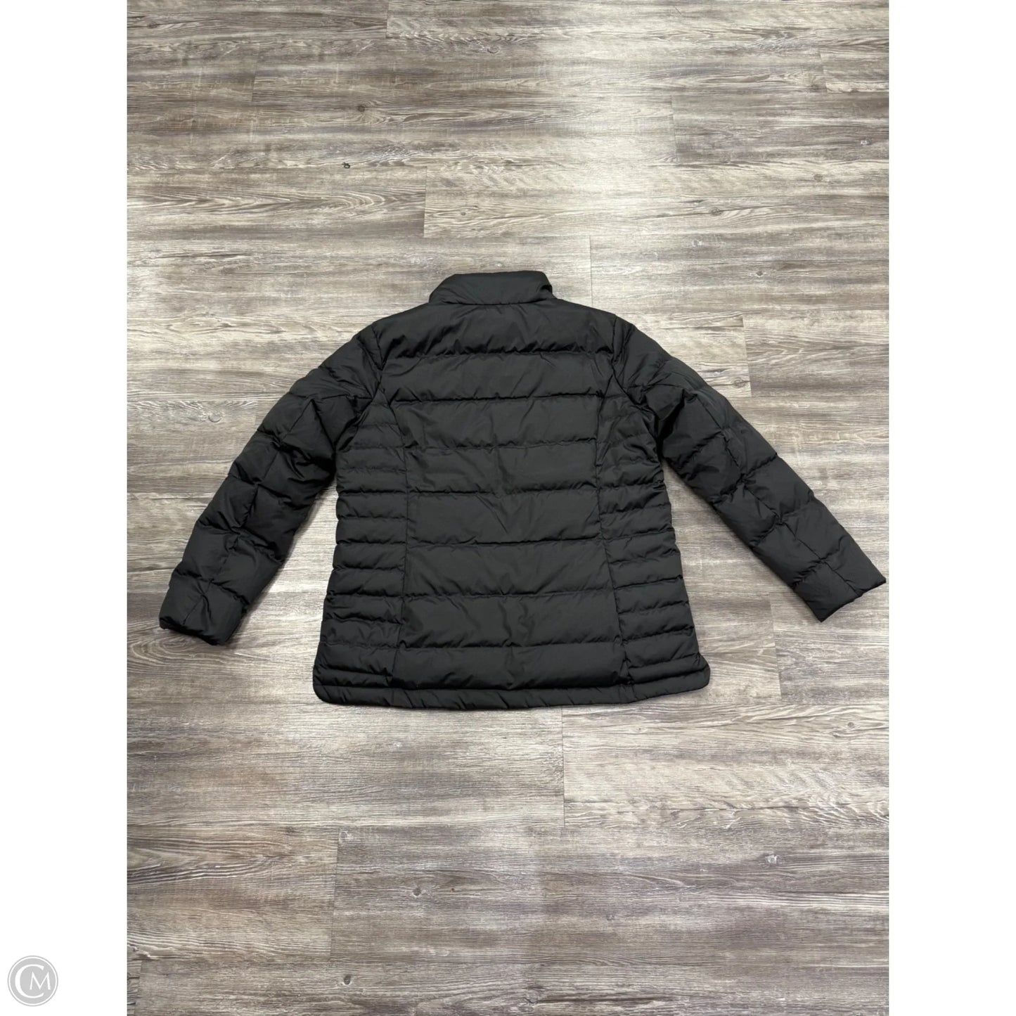 Jacket Puffer & Quilted By Lands End In Black, Size: L