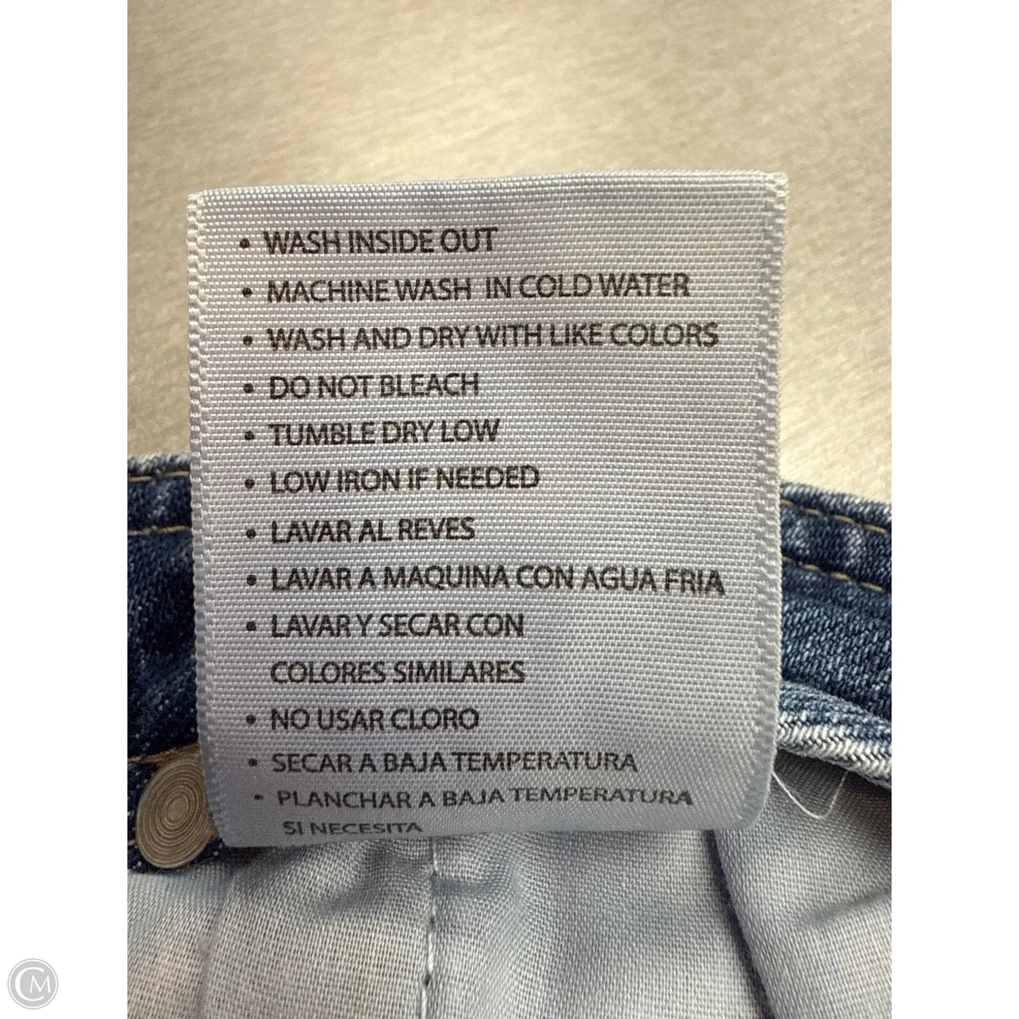 Jeans Wide Leg By Kancan In Blue Denim, Size: 6