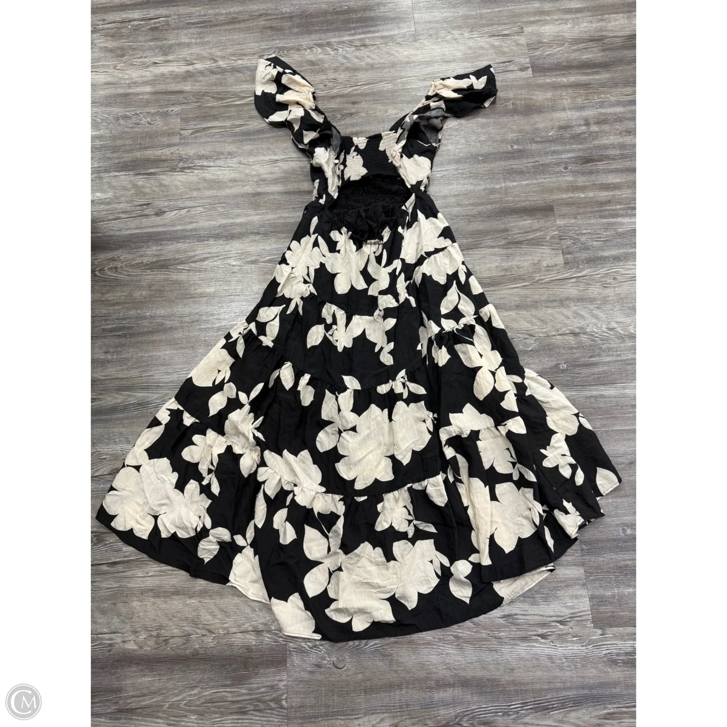 Dress Party Long By Anthropologie In Black & Cream, Size: Sp