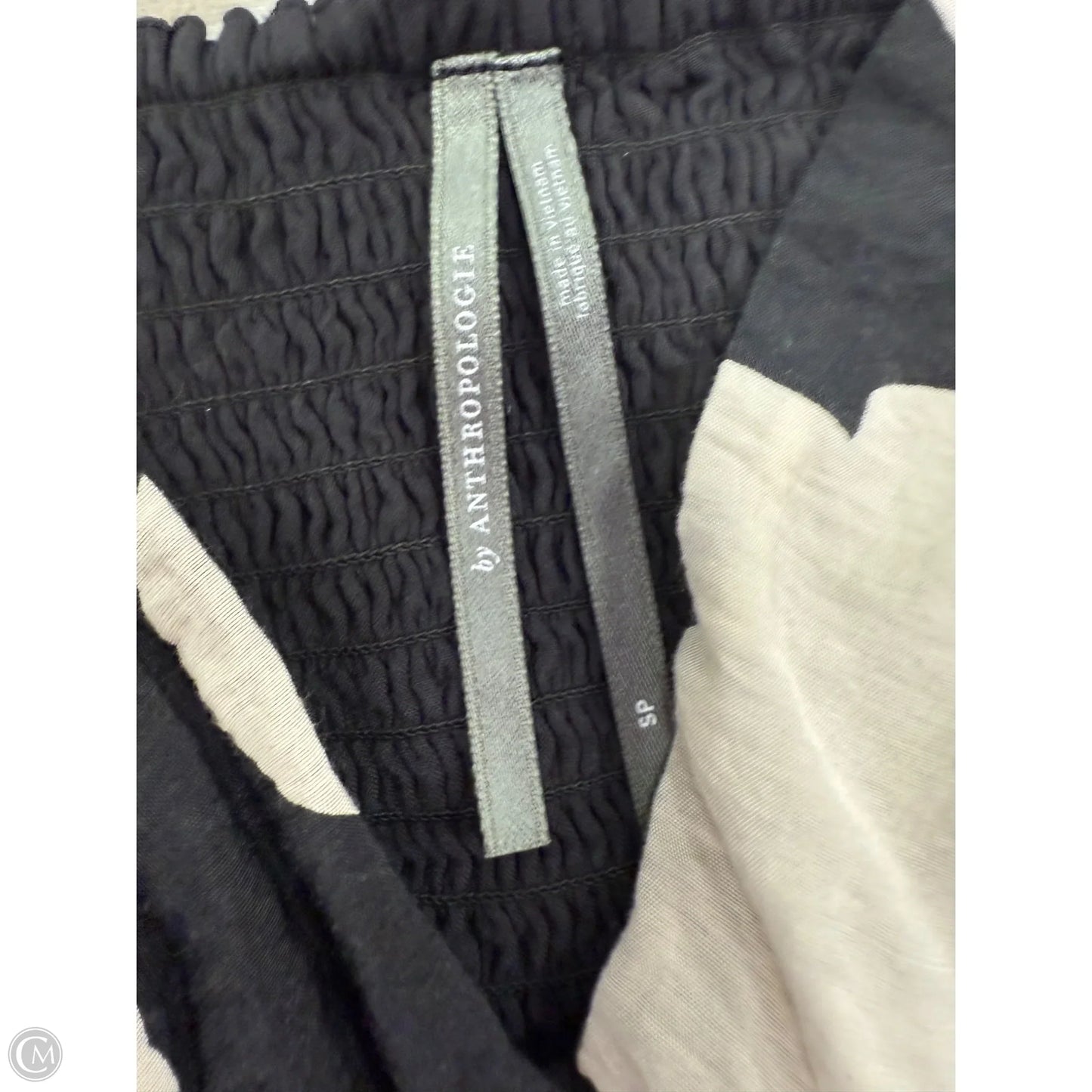 Dress Party Long By Anthropologie In Black & Cream, Size: Sp