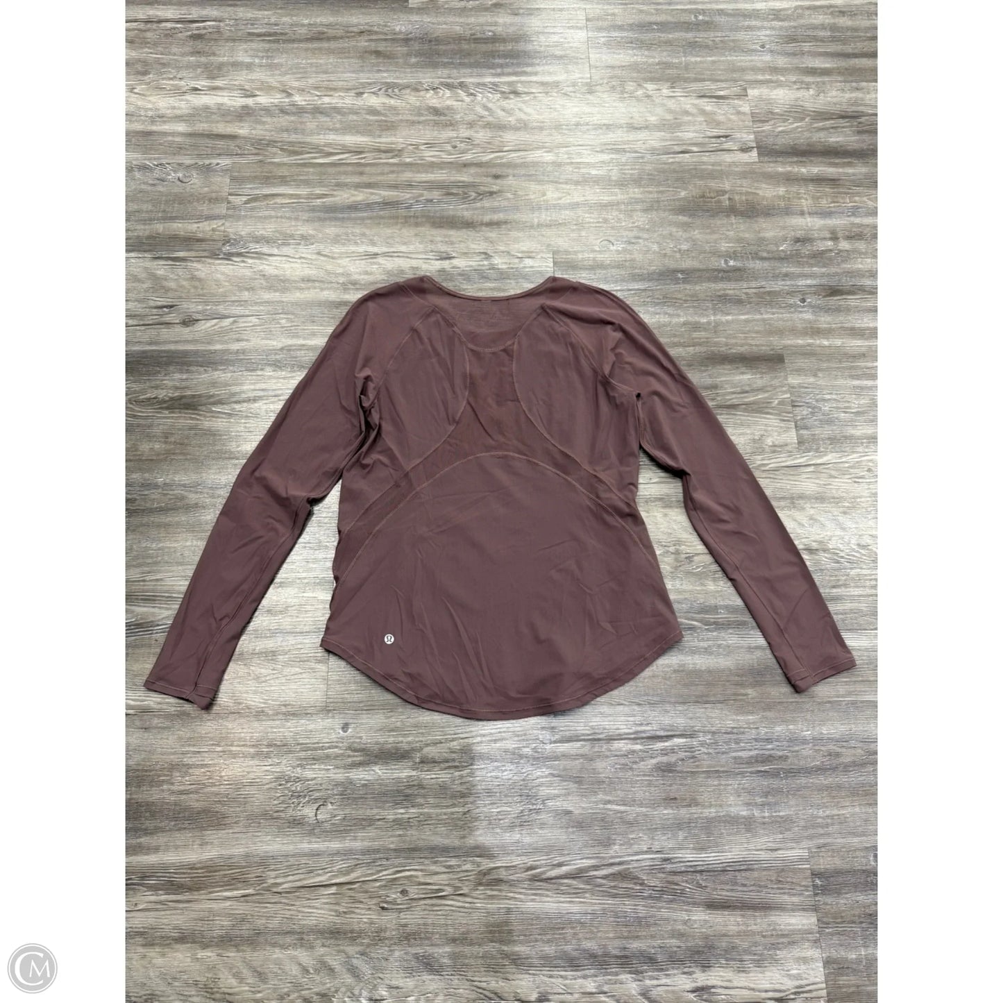 Athletic Top Long Sleeve Crewneck By Lululemon In Purple, Size: M