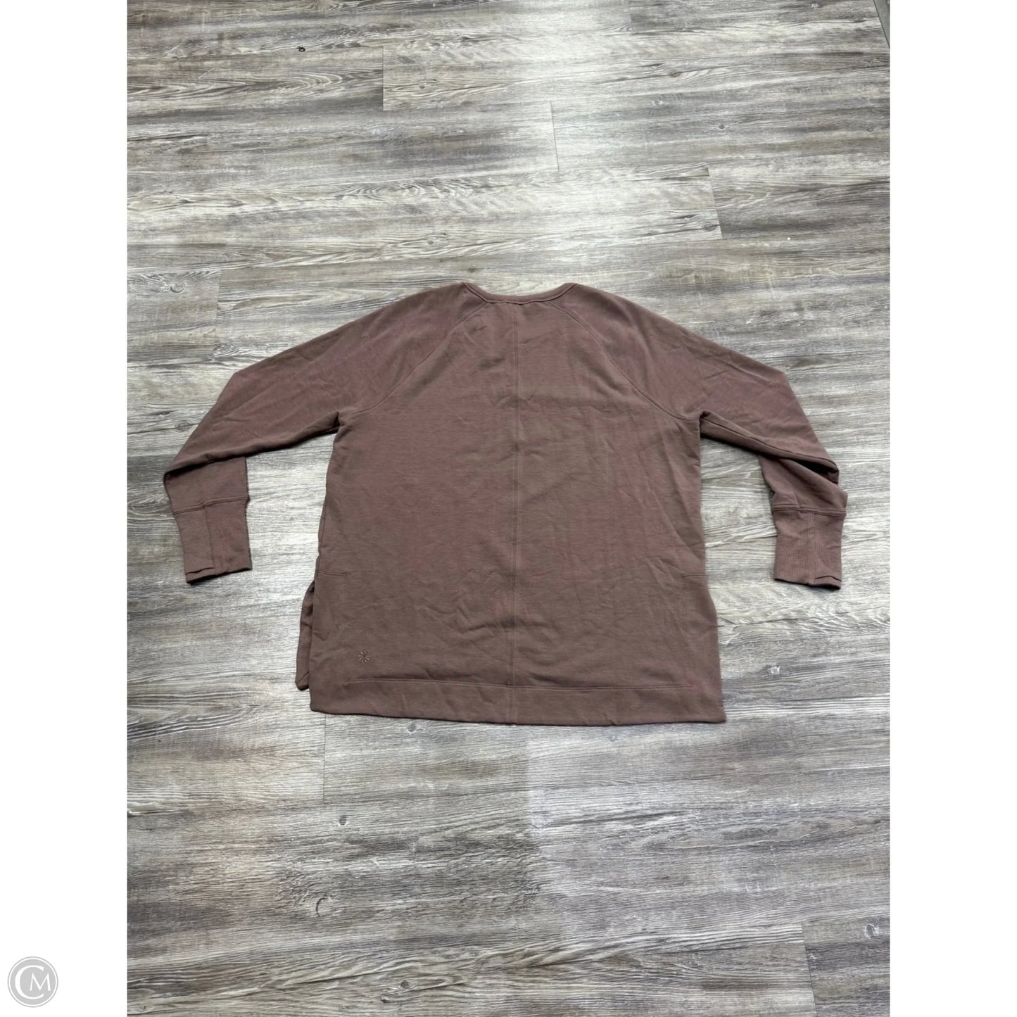 Athletic Top Long Sleeve Crewneck By Athleta In Mauve, Size: L