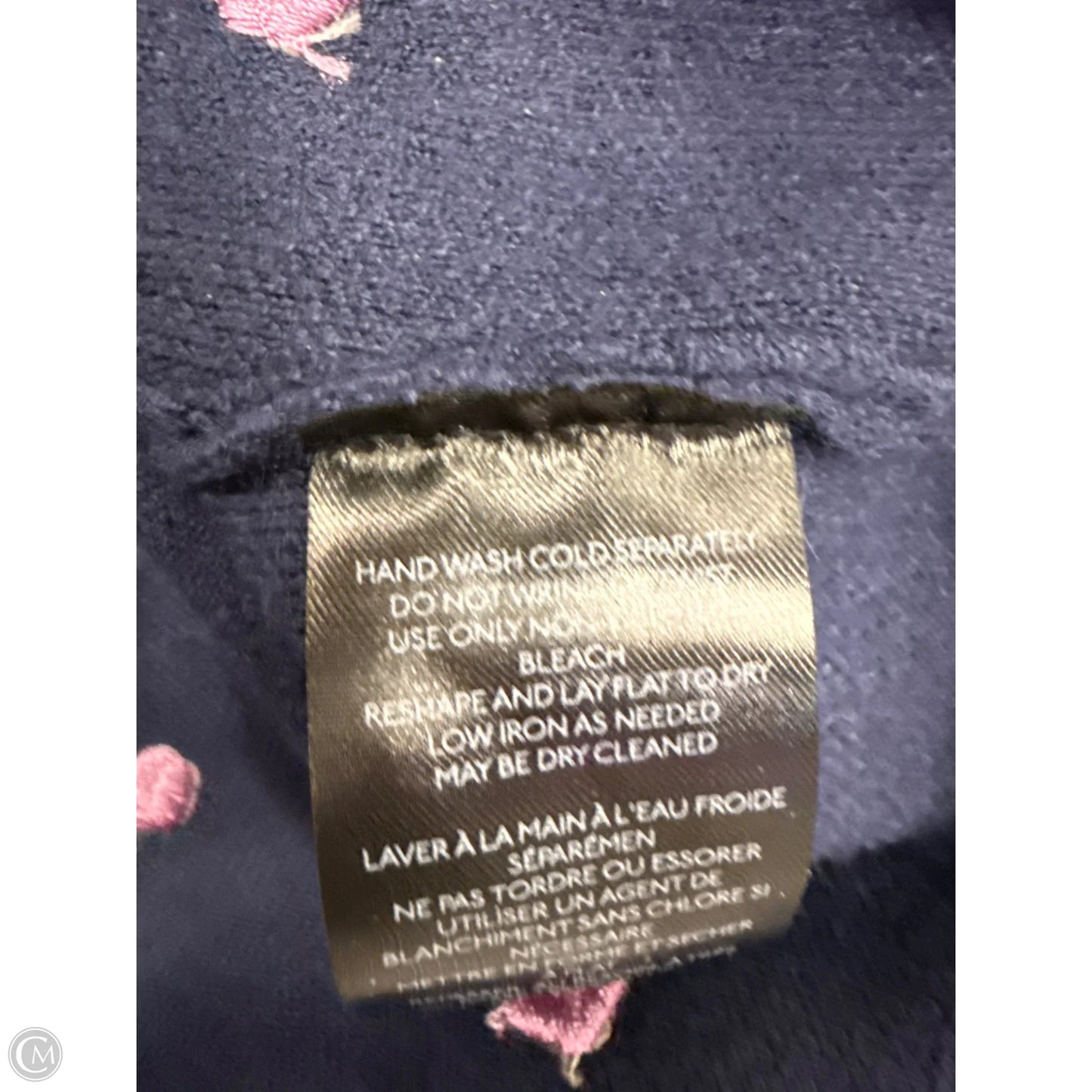 Sweater By Maeve In Blue & Pink, Size: L