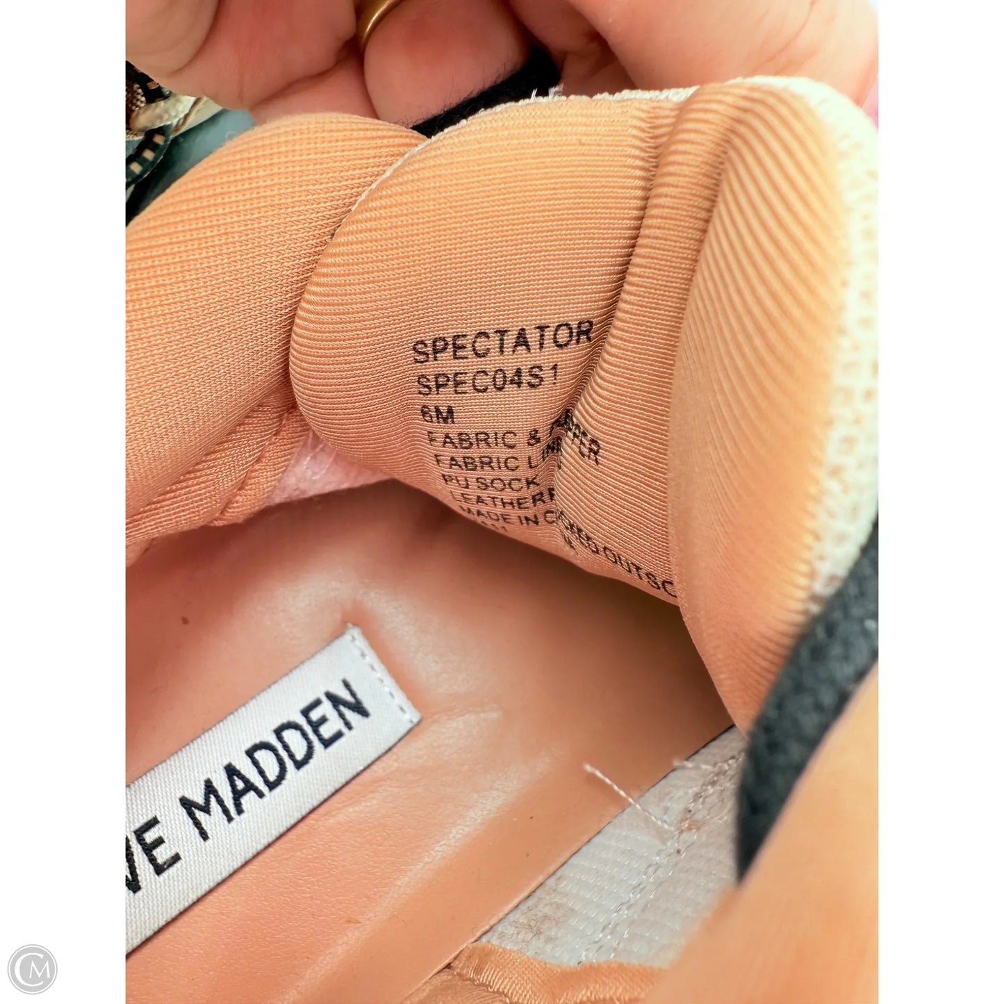 Shoes Sneakers By Steve Madden In Black & Brown, Size: 6