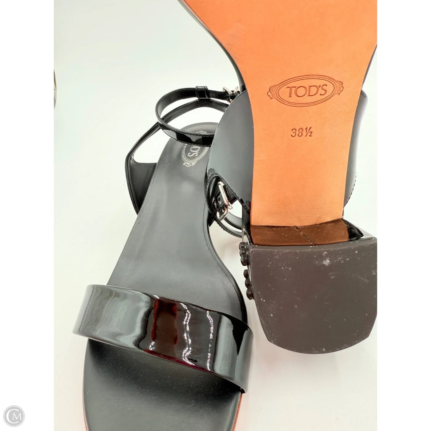 Sandals Luxury Designer By Tods In Black, Size: 8