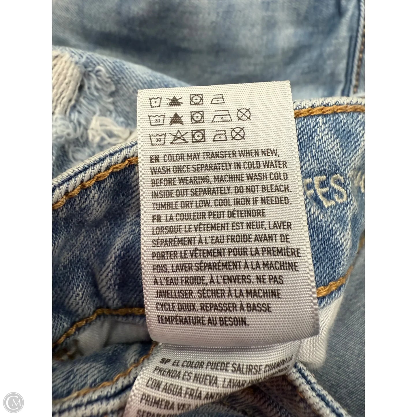 Shorts By American Eagle In Blue Denim, Size: 12