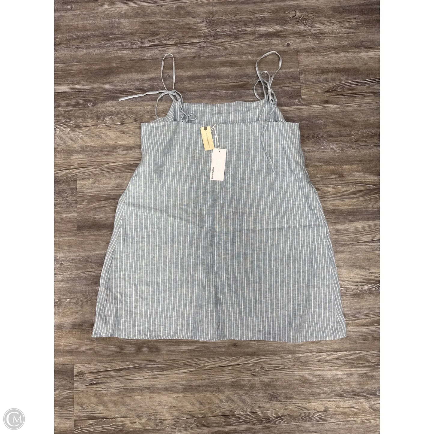 Dress Casual Short By Reformation In Blue & Cream, Size: Xl
