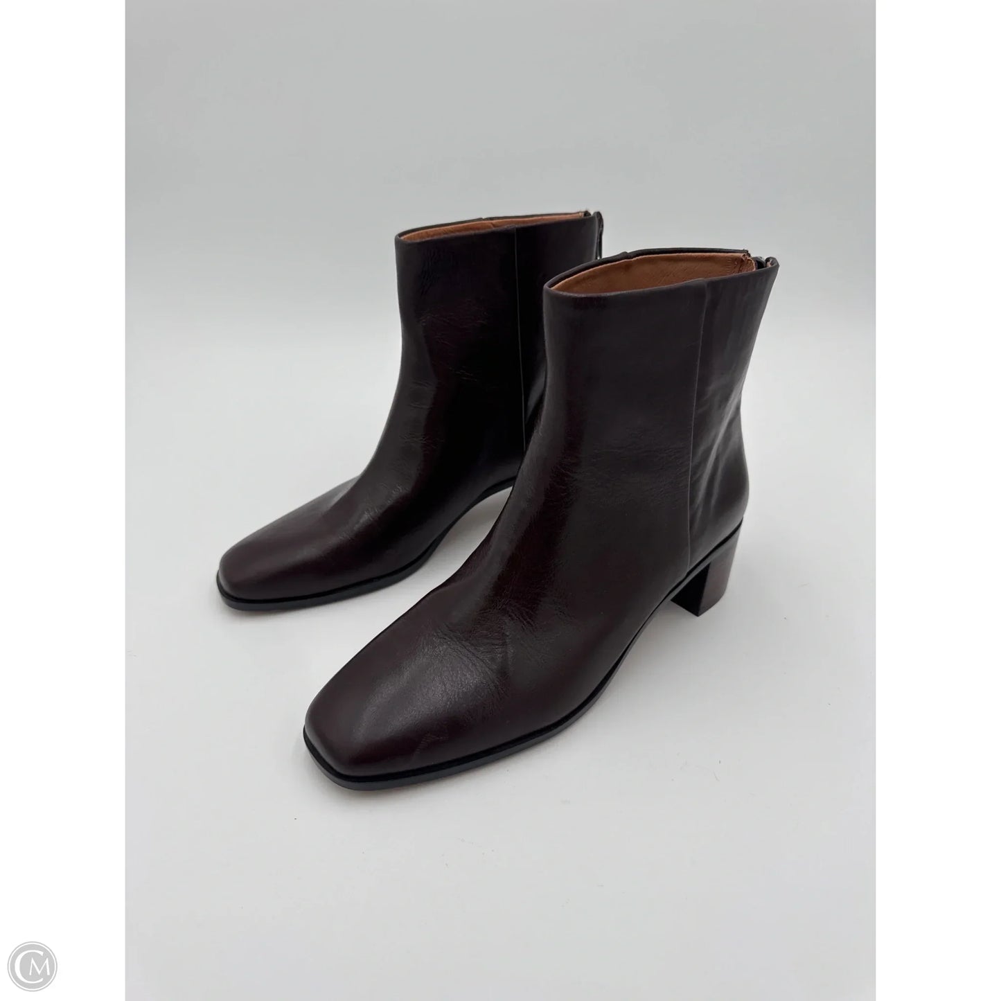 Boots Ankle Heels By Madewell In Brown, Size: 8.5