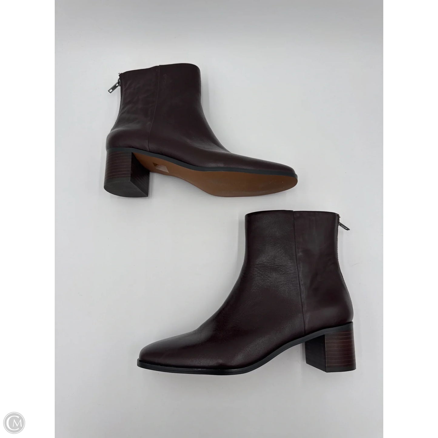 Boots Ankle Heels By Madewell In Brown, Size: 8.5