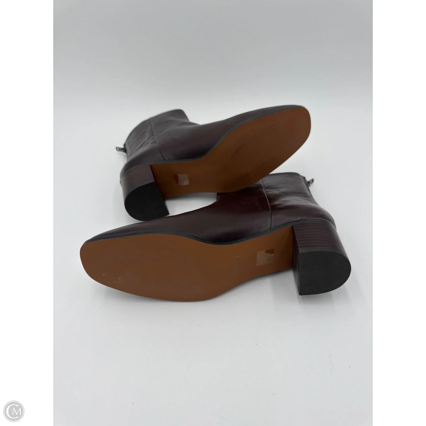 Boots Ankle Heels By Madewell In Brown, Size: 8.5