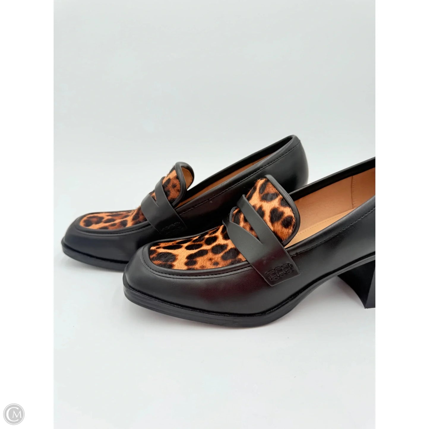 Shoes Heels Block By Nine West In Animal Print, Size: 10.5