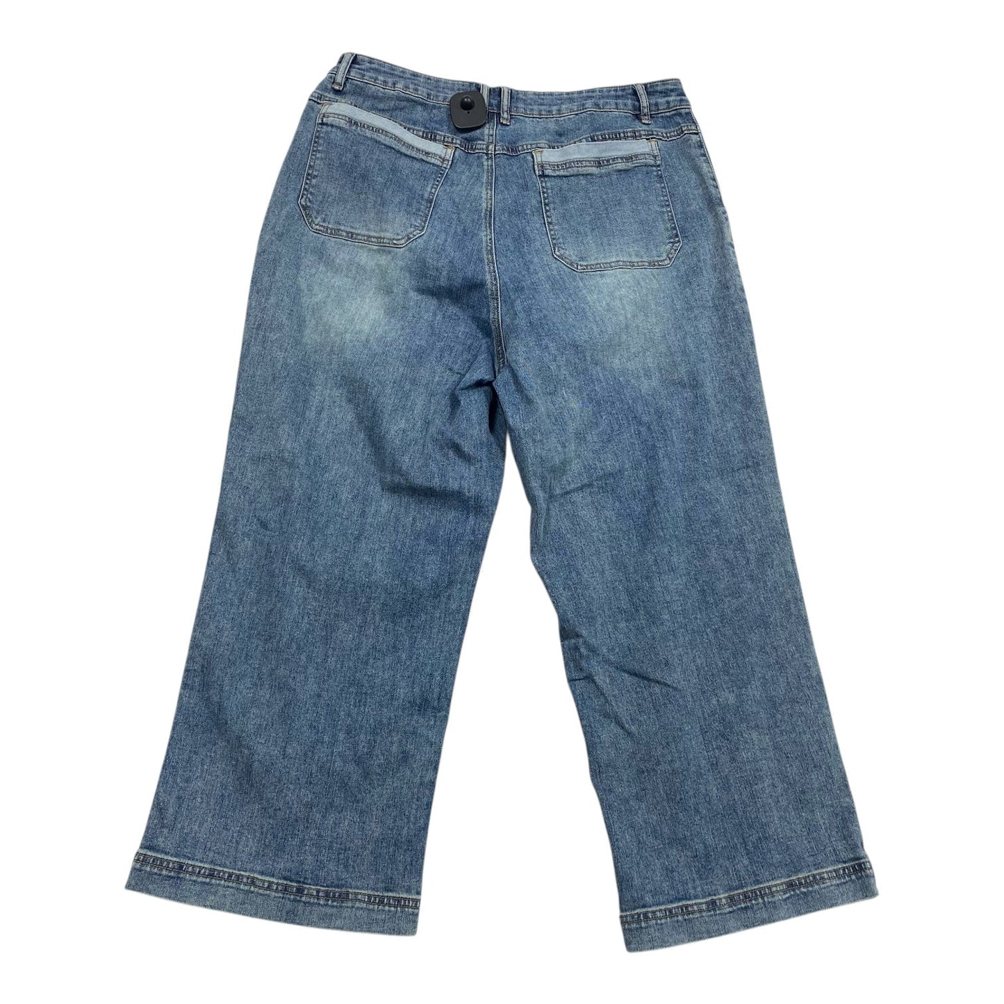 Jeans Wide Leg By Tribal In Blue Denim, Size:14