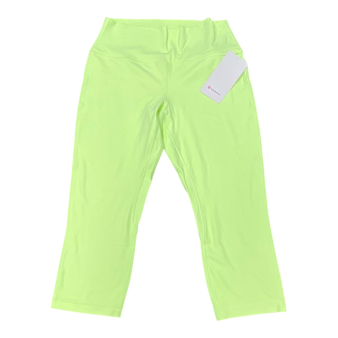 Athletic Leggings Capris By Lululemon In Green, Size:12