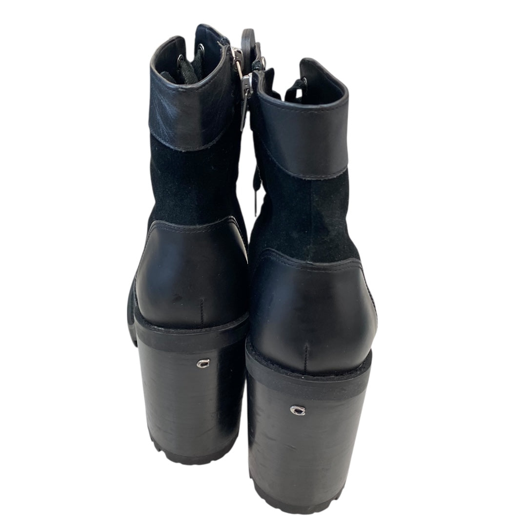 Boots Designer By Coach In Black, Size:7
