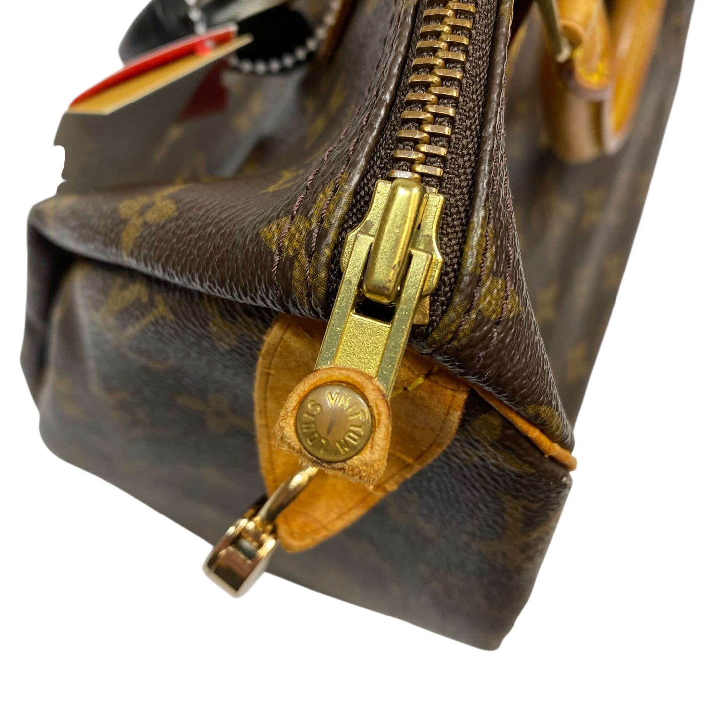 Handbag Luxury Designer By Louis Vuitton In Brown, Size:Medium