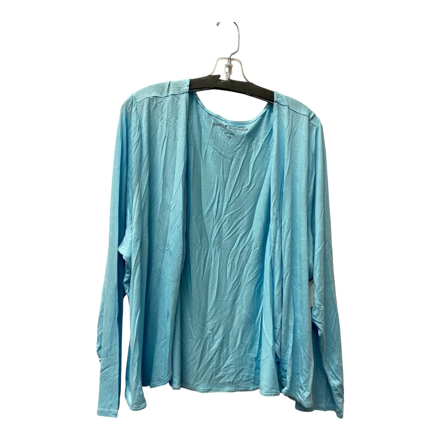 Cardigan By Carole Hochman In Blue, Size:3XP