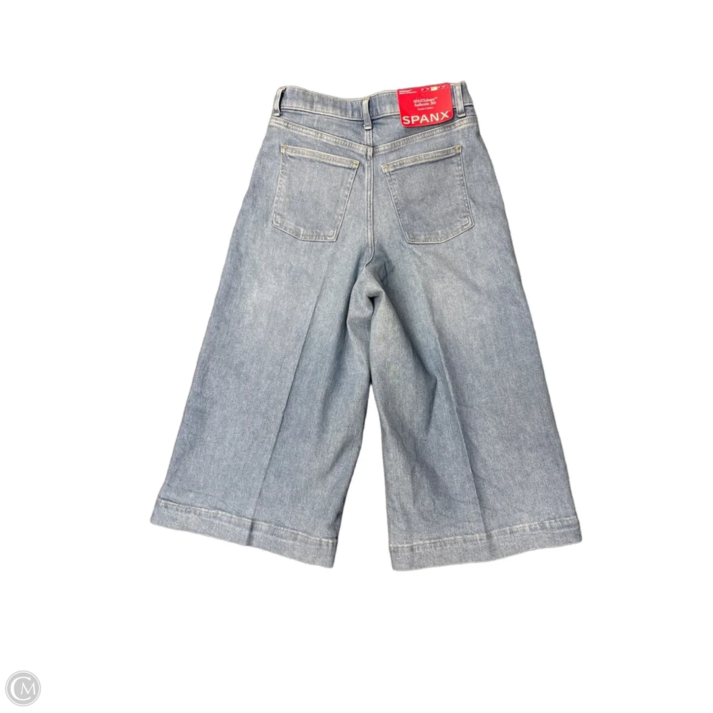 Jeans Cropped By Spanx In Blue Denim, Size: S