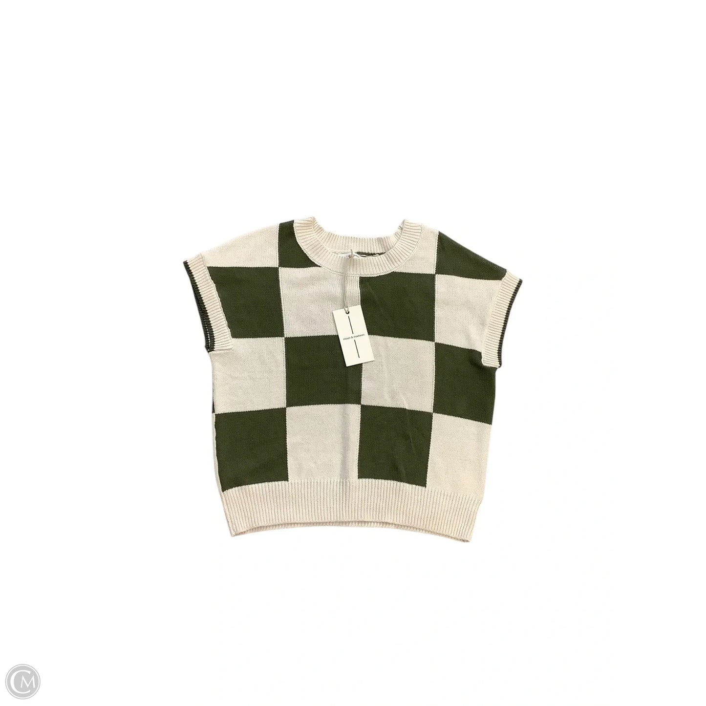 Vest Sweater By Moon And Madison In Green, Size: S