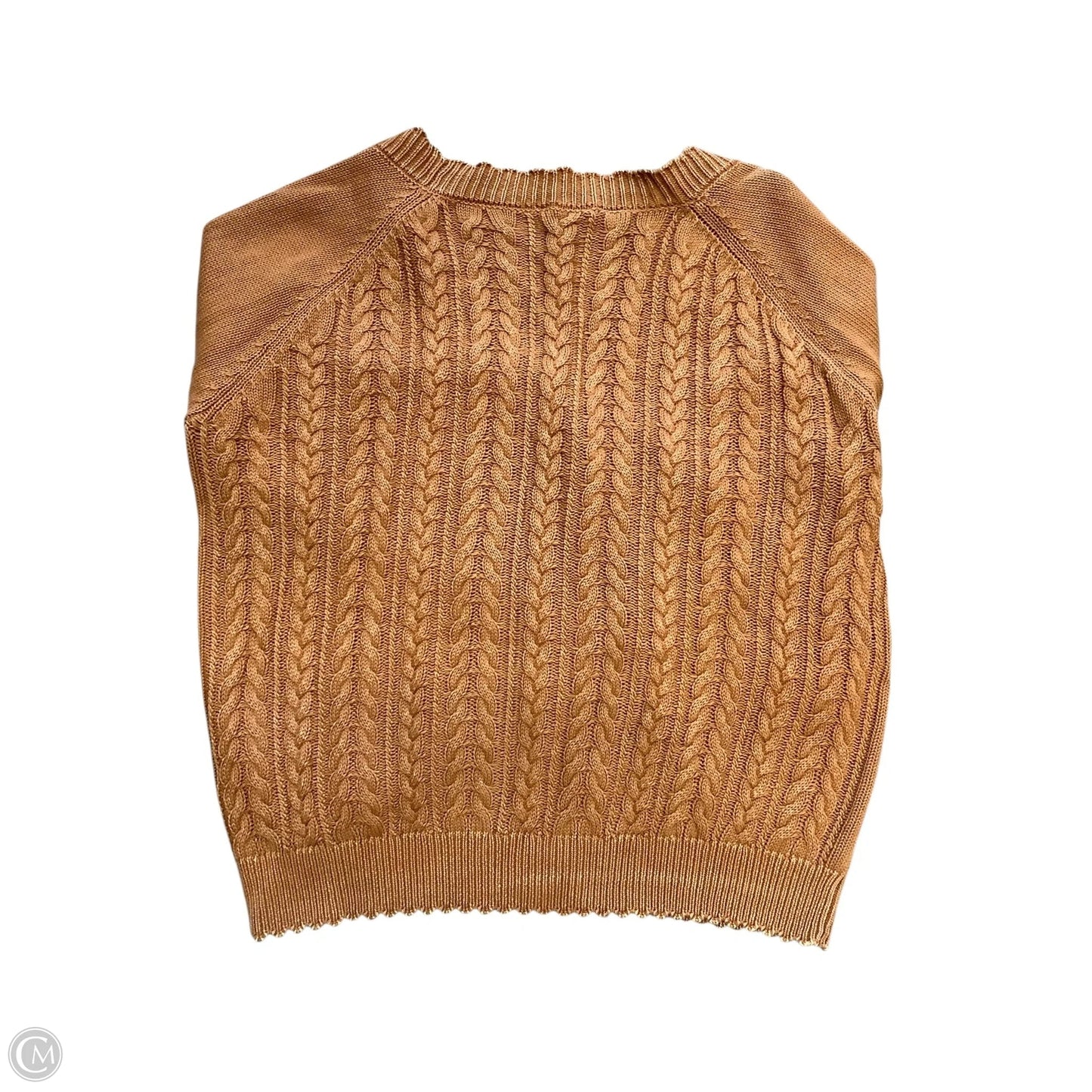 Sweater Cardigan By Easel In Brown, Size: S