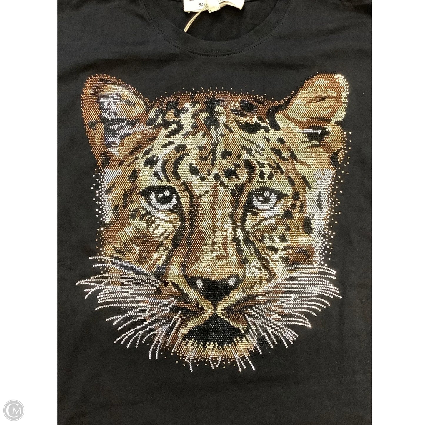 Top Short Sleeve By Clothes Mentor In Black, Size: L