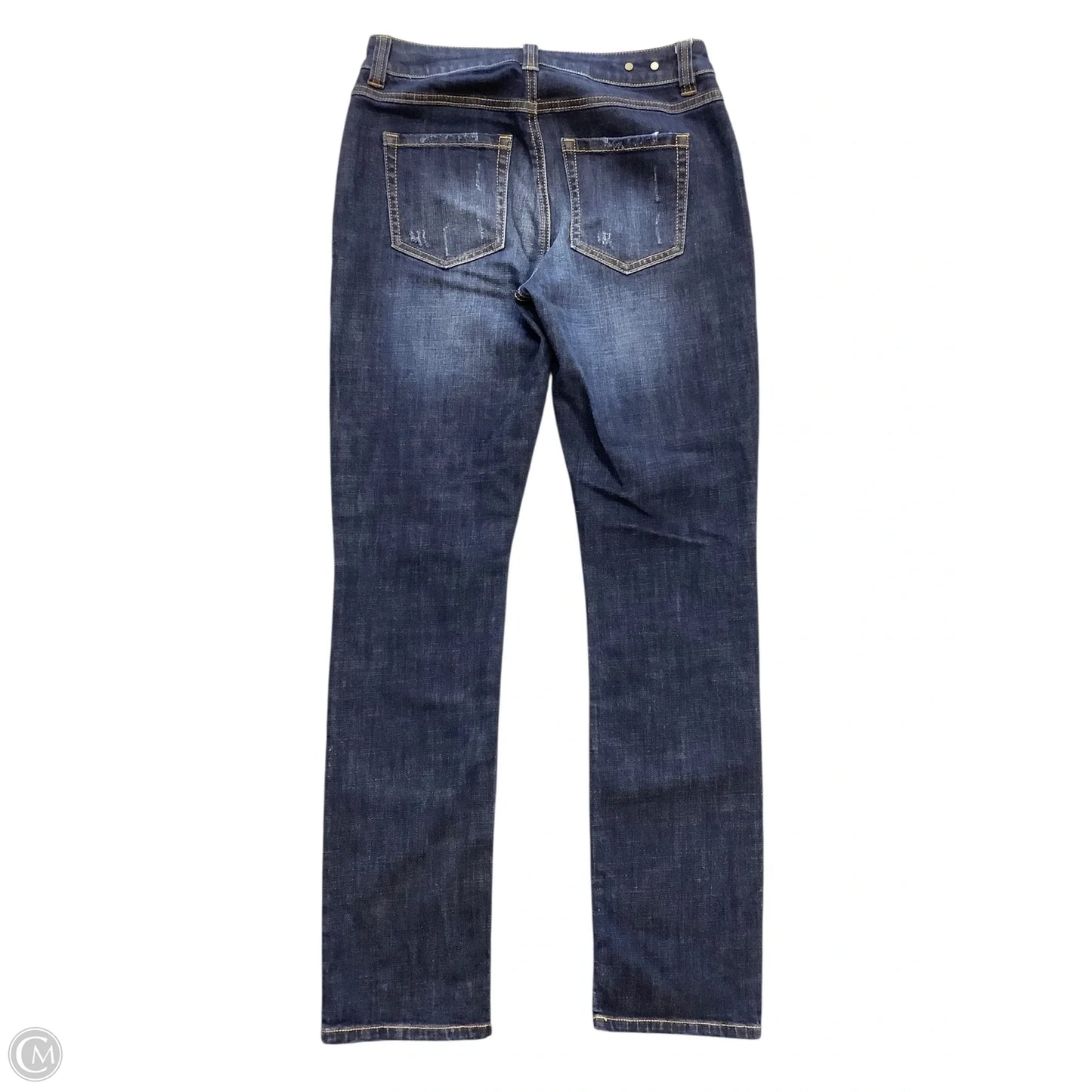 Jeans Straight By Cabi In Blue Denim, Size: 2