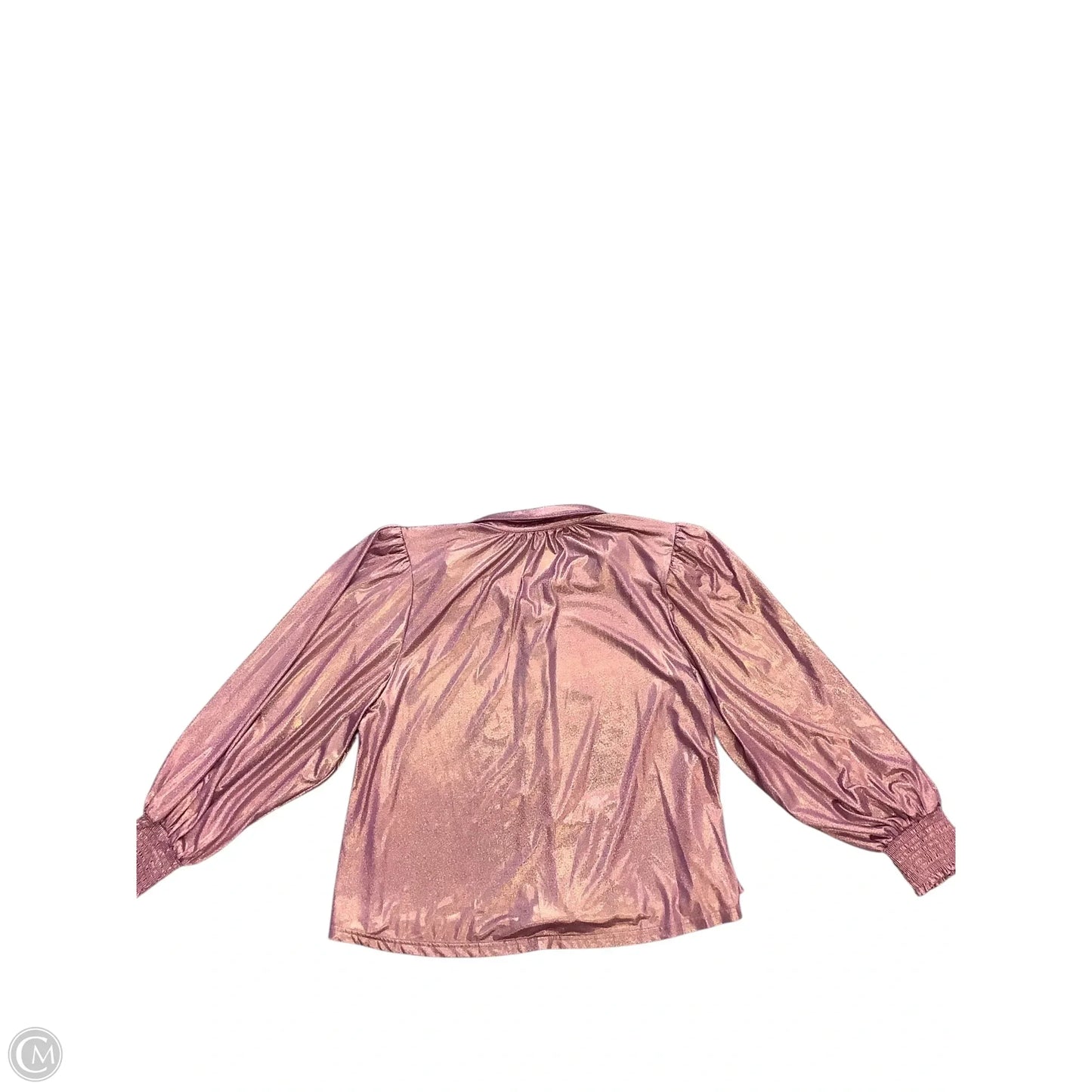 Blouse Long Sleeve By Easel In Purple, Size: L